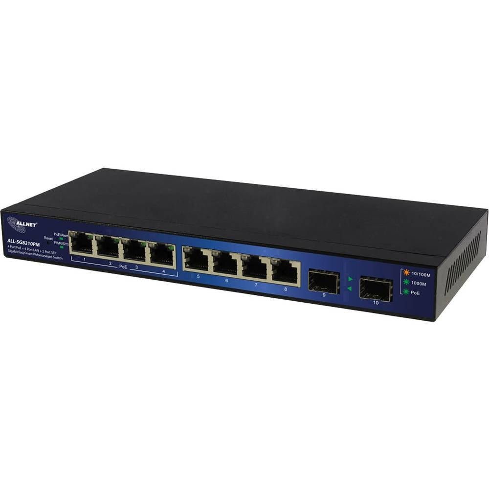 Allnet gemanaged L2+ Gigabit Ethernet (10/100/1000) Netzwerk-Switch (PoE-Funktion) | Switch