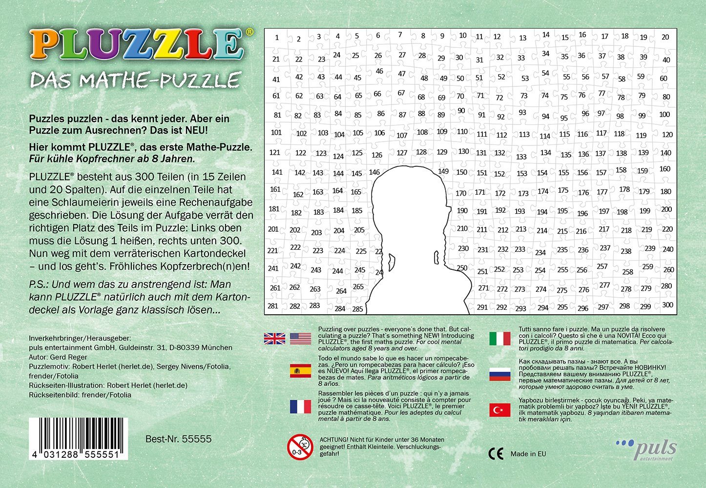 300 Puzzleteile Puzzle PLUZZLE, puls entertainment