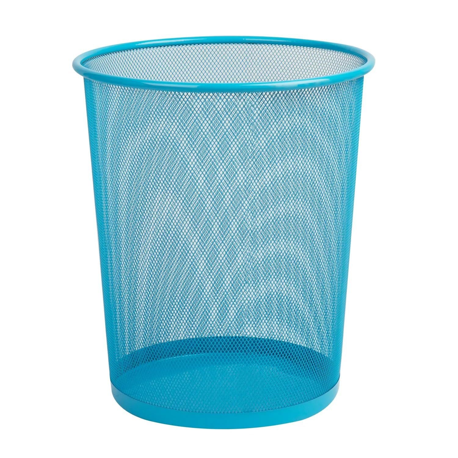 Sinoba Papierkorb Mülleimer Papierkorb Mesh aus Metall Höhe 34 cm 18 L rund, Drahtmetall