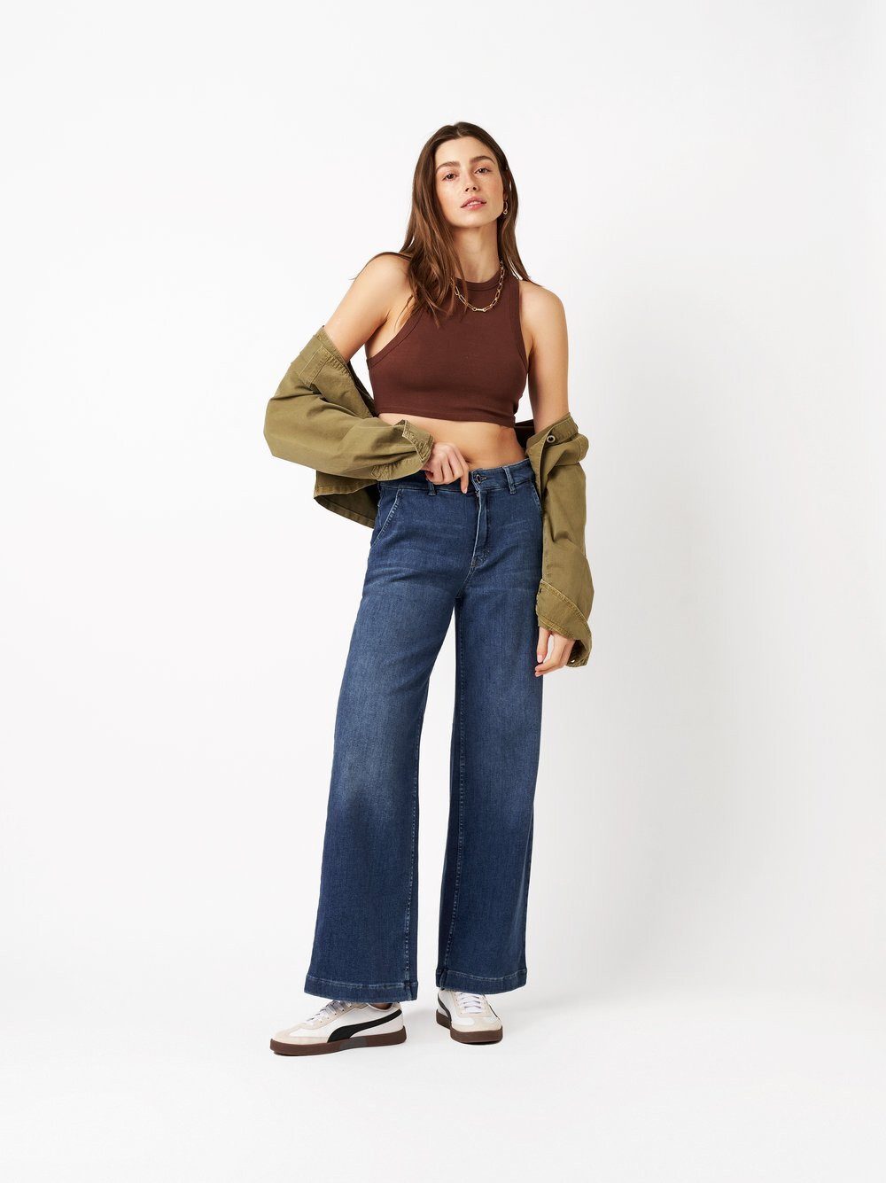ROSNER Weite Jeans Audrey Wide (1-tlg) mit weitem Beinverlauf