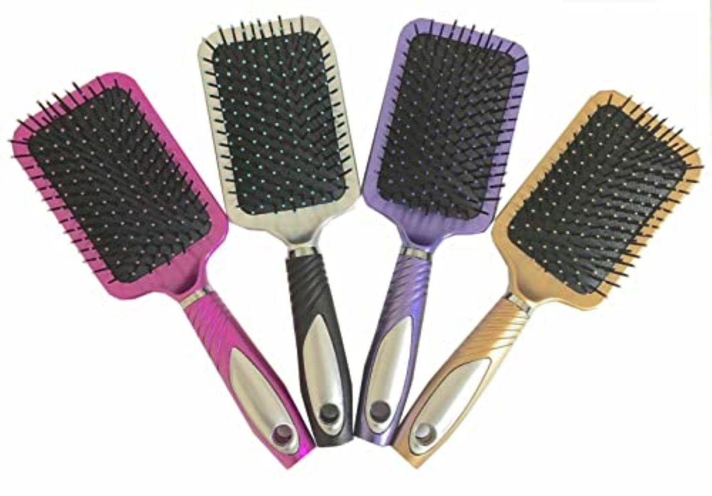 RHP Haarbürste 4 x Große Paddle Bürste zum Entwirren, für nasses oder trockenes Haar