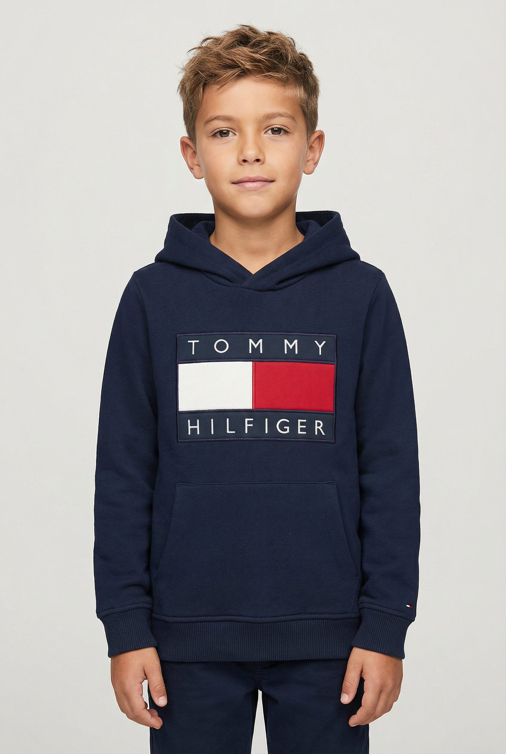 Tommy Hilfiger Kapuzensweatshirt Kinder bis 16 Jahre, mit Kapuze