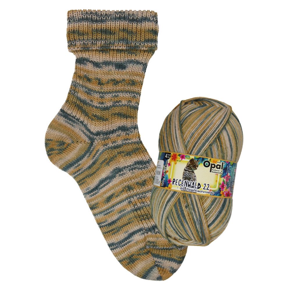 Opal Opal Regenwald 22 - die Talentschmiede Sockenwolle Häkelwolle, 425 m (Opal 4-fach Pullover- und Sockenwolle, 4-fach Sockenwolle, 100 g Knäuel), 100 g