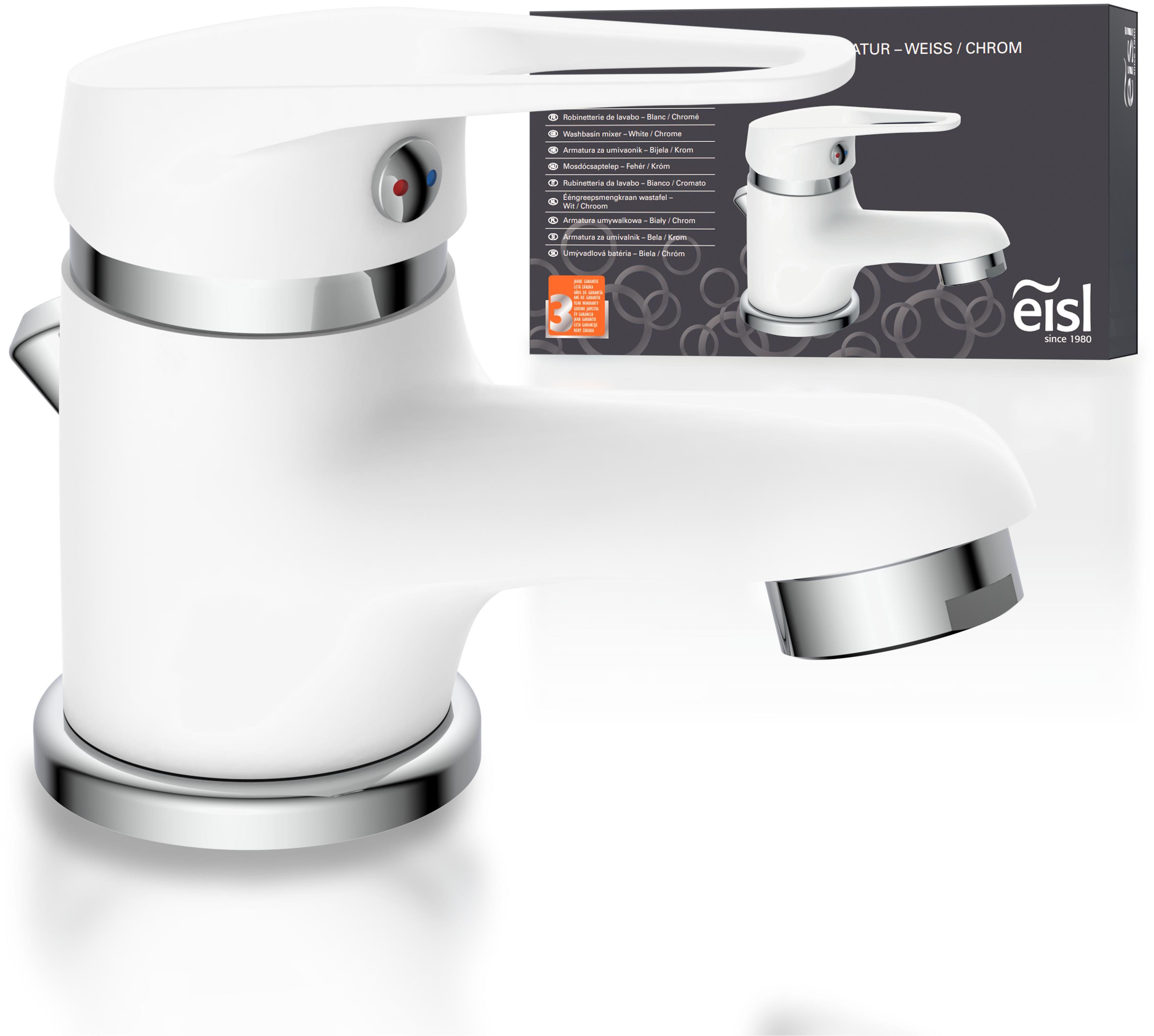Eisl Waschtischarmatur SPEED mit Zugstange, Ablaufgarnitur, Mischbatterie, günstig online kaufen