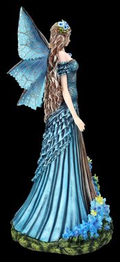 Figuren Shop GmbH Fantasy-Figur Elfen Figur blau - Lavendel Fee - magische Dekofigur Fantasy Dekoratio
