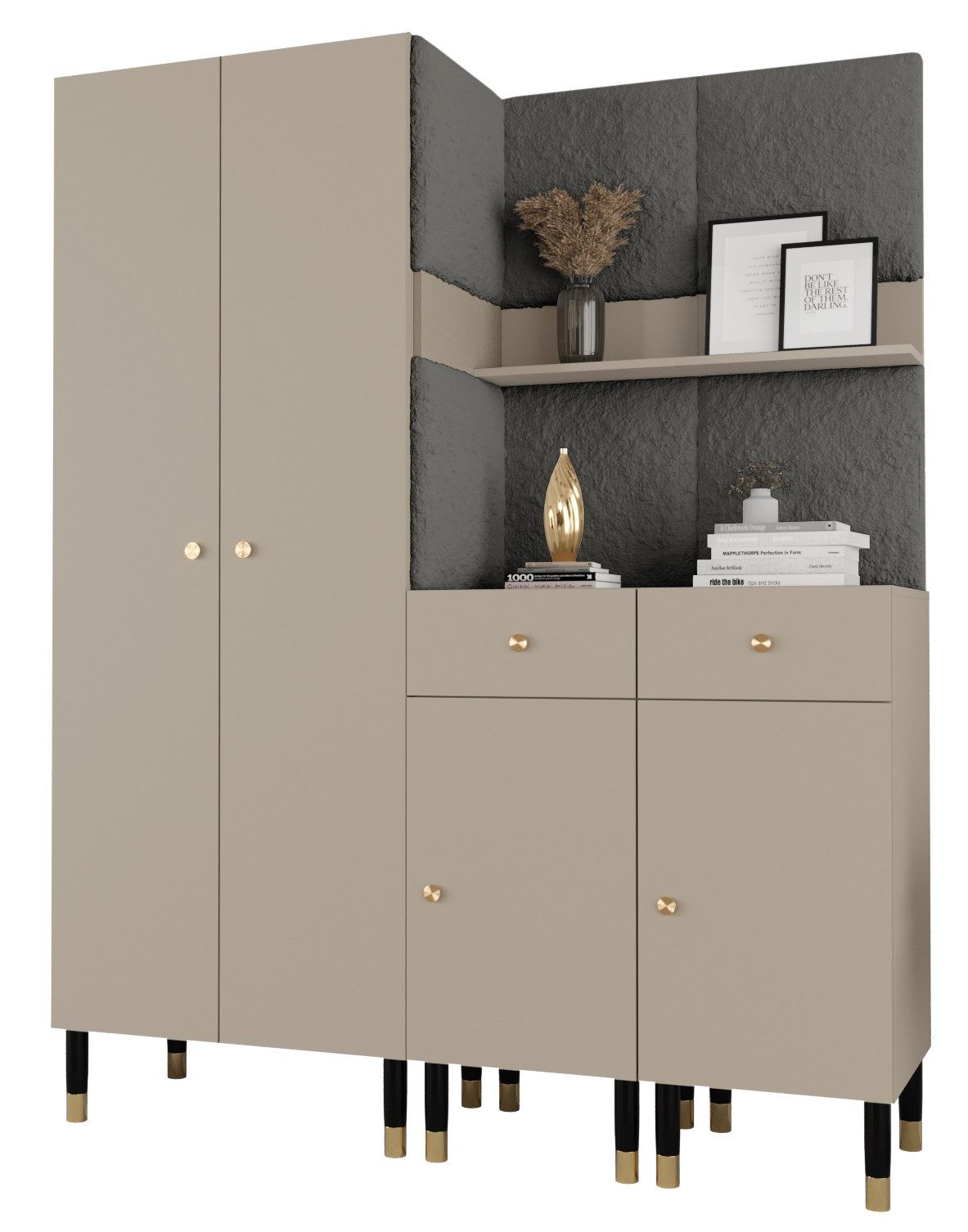 ABIKS MÖBEL Kompaktgarderobe PALERMO Set 7 günstig online kaufen