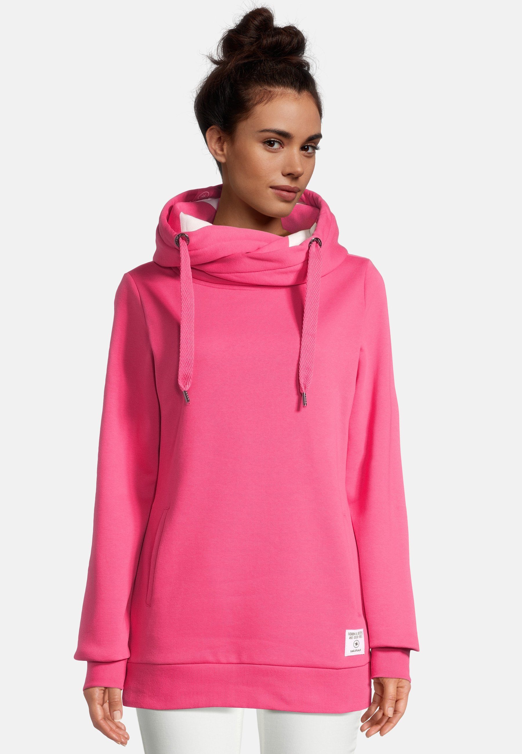 salzhaut Hoodie NOBERSCH Damen Leicht tailliert salzhaut Kapuzenpullover – günstig online kaufen
