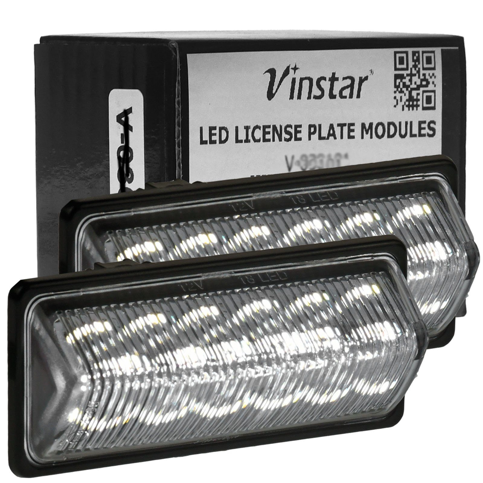 Vinstar KFZ-Ersatzleuchte LED Kennzeichenbeleuchtung E-geprüft für NISSAN, kompatibel mit: NISSAN Altima Pathfinder Quest NV350 Rogue