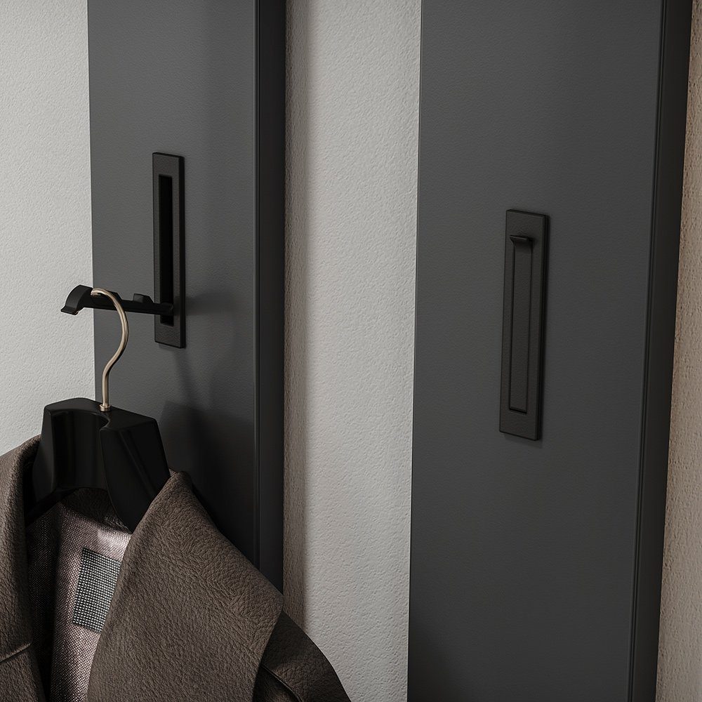 Lomadox Garderoben-Set ABERDEEN-01, (Spar-Set, 2-St), 2er Set in graphit mi günstig online kaufen