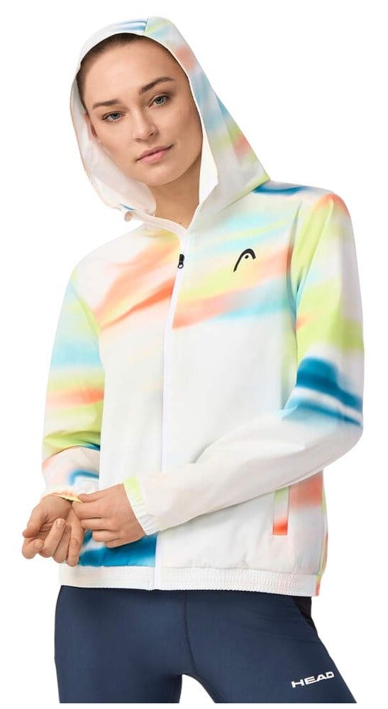 Head Kapuzenpullover Kapuzenjacke Blur (elastischer Bund) weiss/bunt Damen