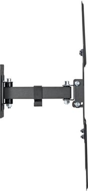 Schwaiger LWH23040 TV-Wandhalterung, (bis 55 Zoll, neigbar, schwenkbar, bis 30kg, bis 400x400mm, integrierte Kabelführung, schwarz)