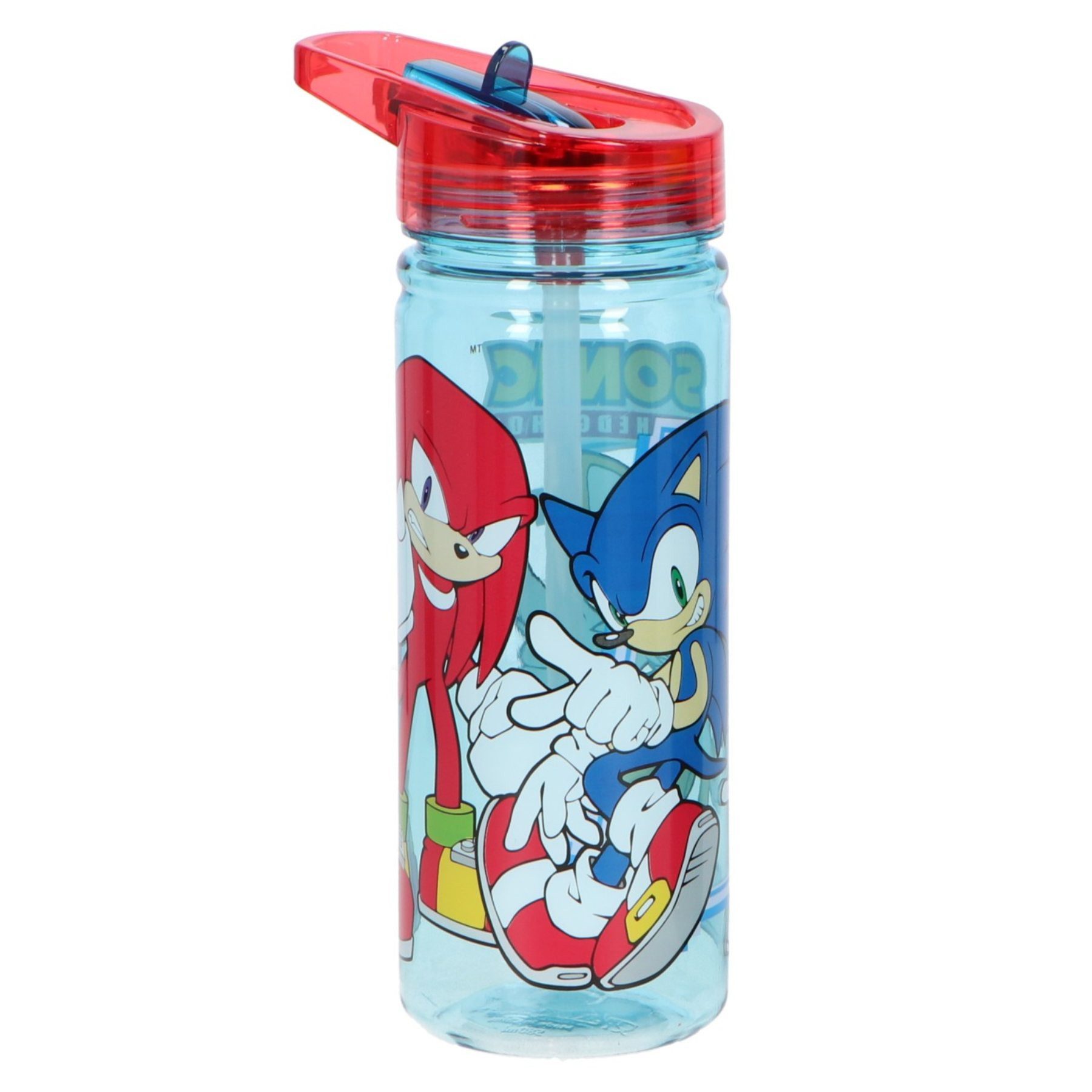 Sonic The Hedgehog Trinkflasche 580 ml für Kinder Schule Kindergarten Freizeit und Ausflüge