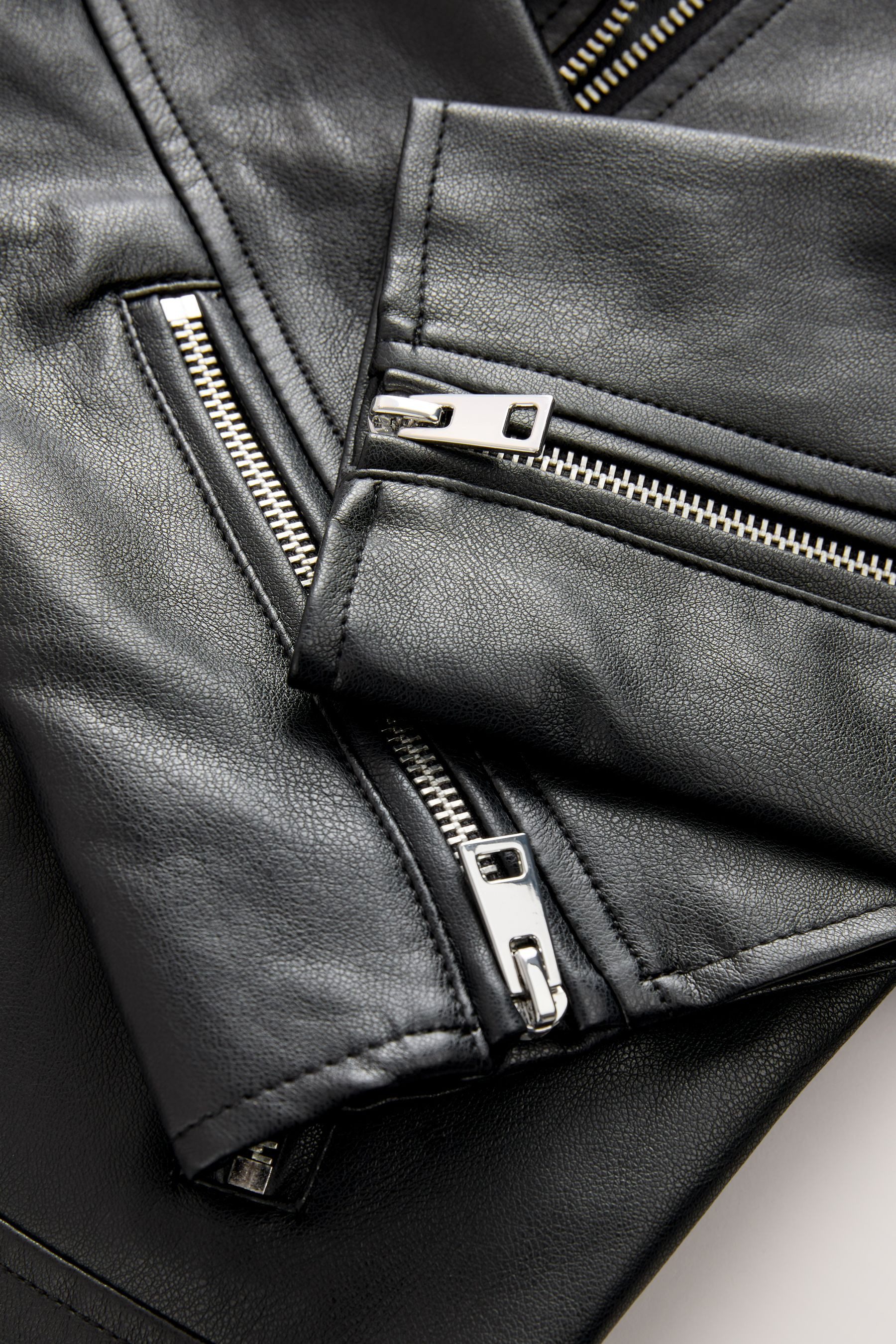 Next Bikerjacke Bikerjacke in Lederoptik (1-St)