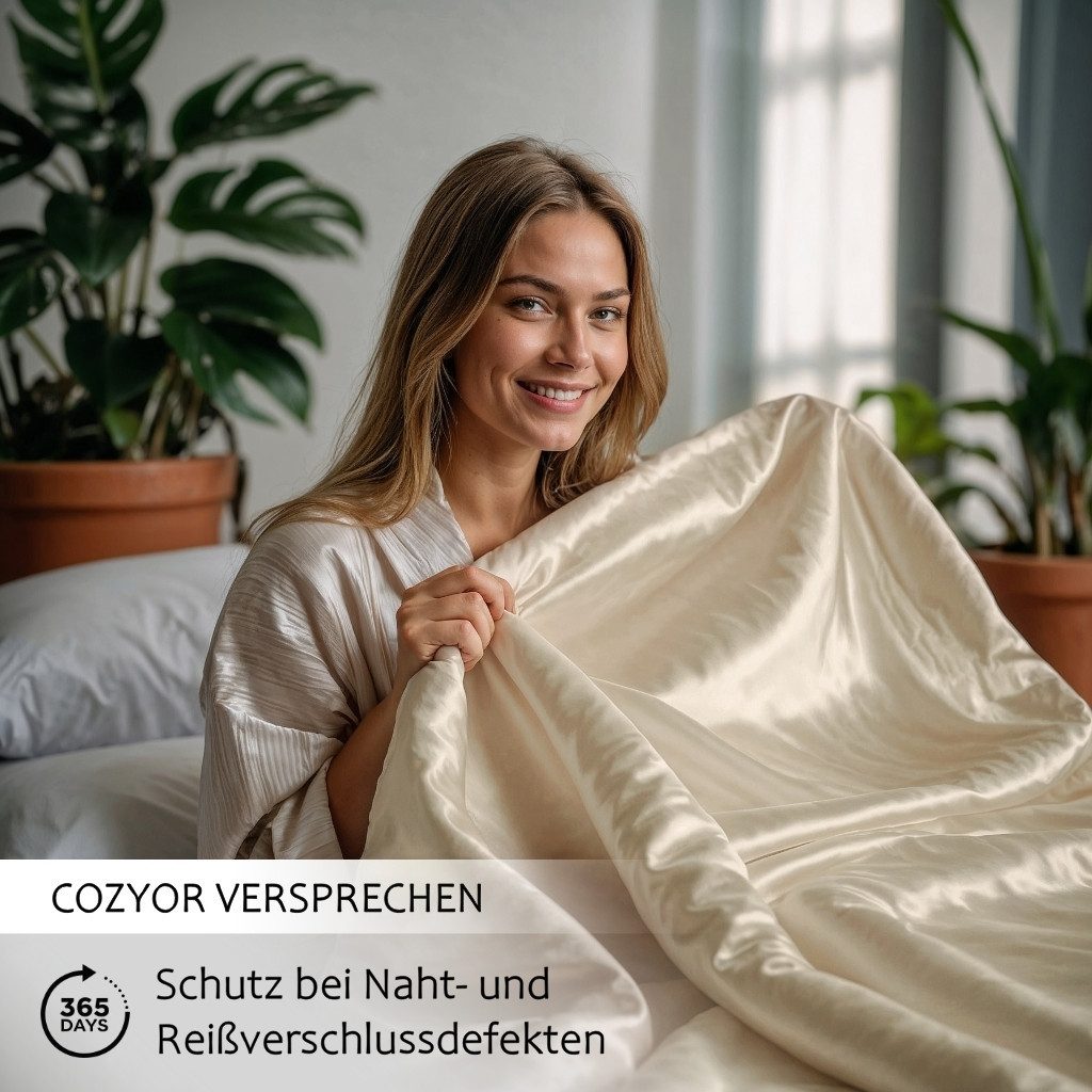 Cozyor Wendebettwäsche Satin glänzend matt 135x200, günstig online kaufen