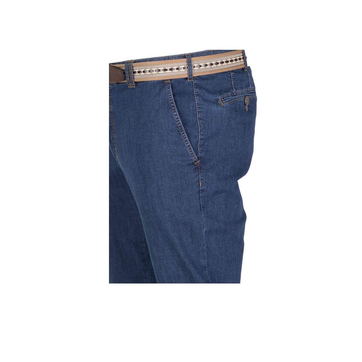 blau MEYER 5-Pocket-Jeans (1-tlg)
