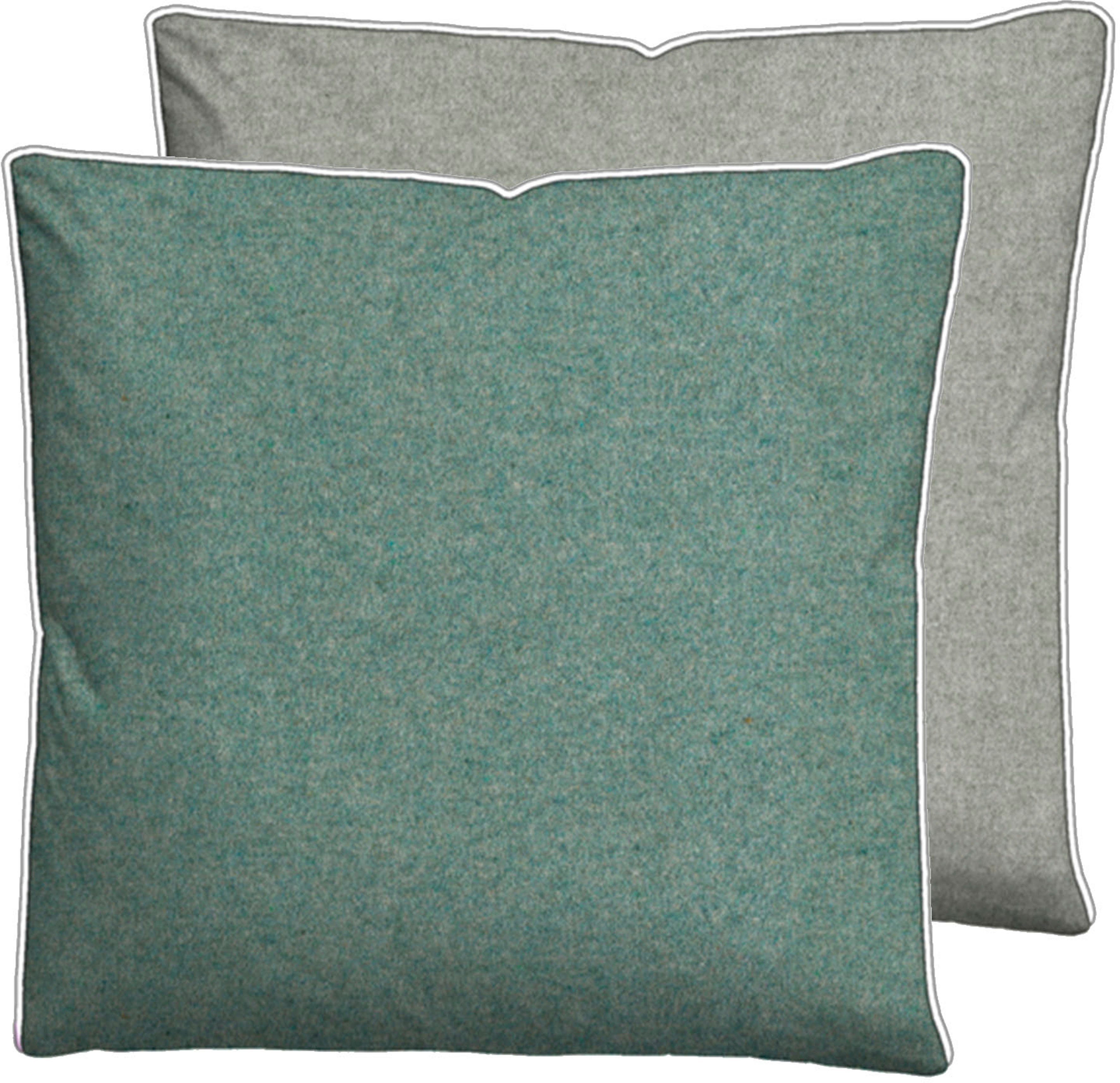 Biberna Kissenbezug 0840500 HERMAL Premium Biber Melange-Flanell 100% Baumwolle, (1 Stück), Kissenhülle, wärmend & weich, Reißverschluss, Satinpaspel