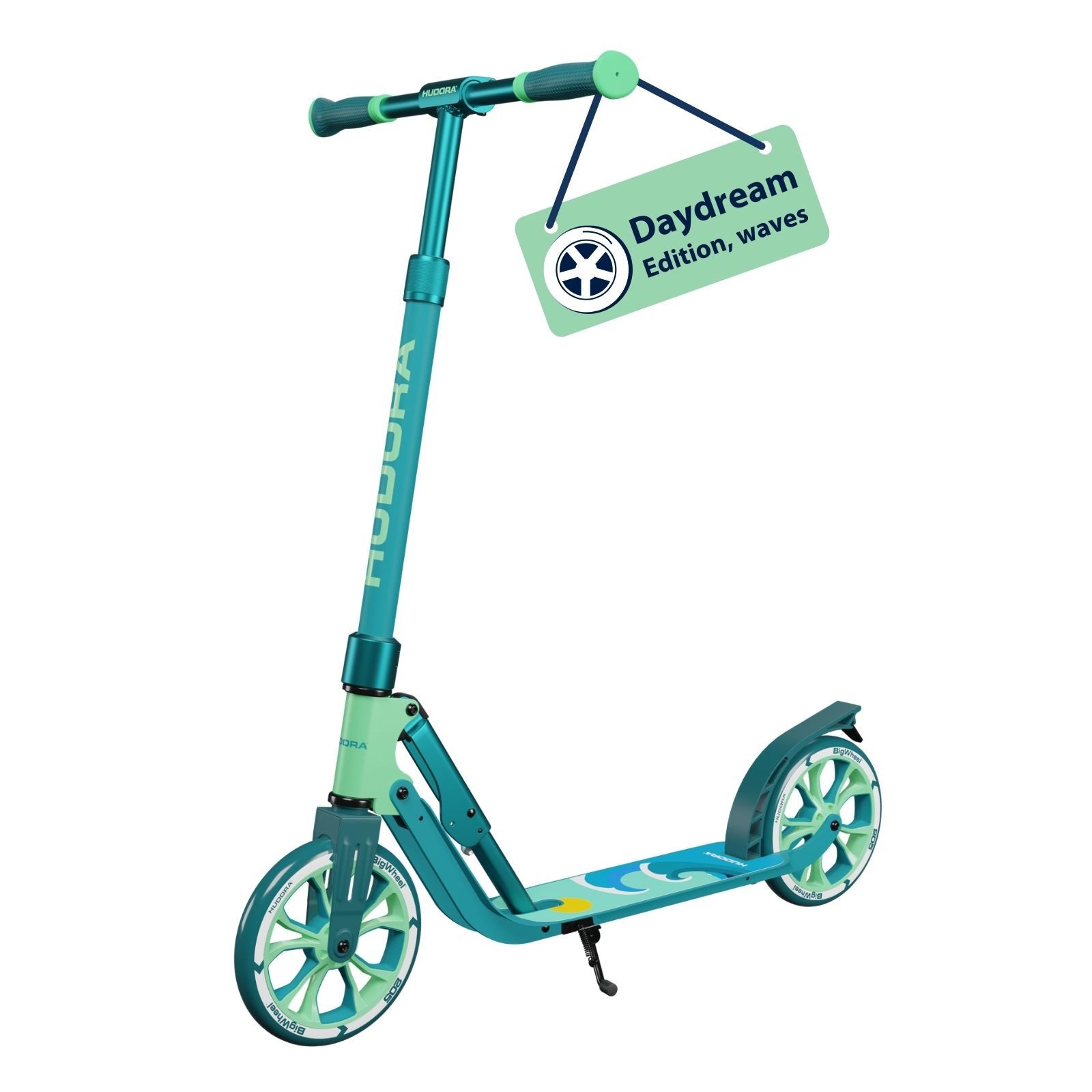 Hudora Scooter BigWheel® 205 Advanced Daydream Edition, einklappbarer, höhenverstellbarer Kick-Scooter