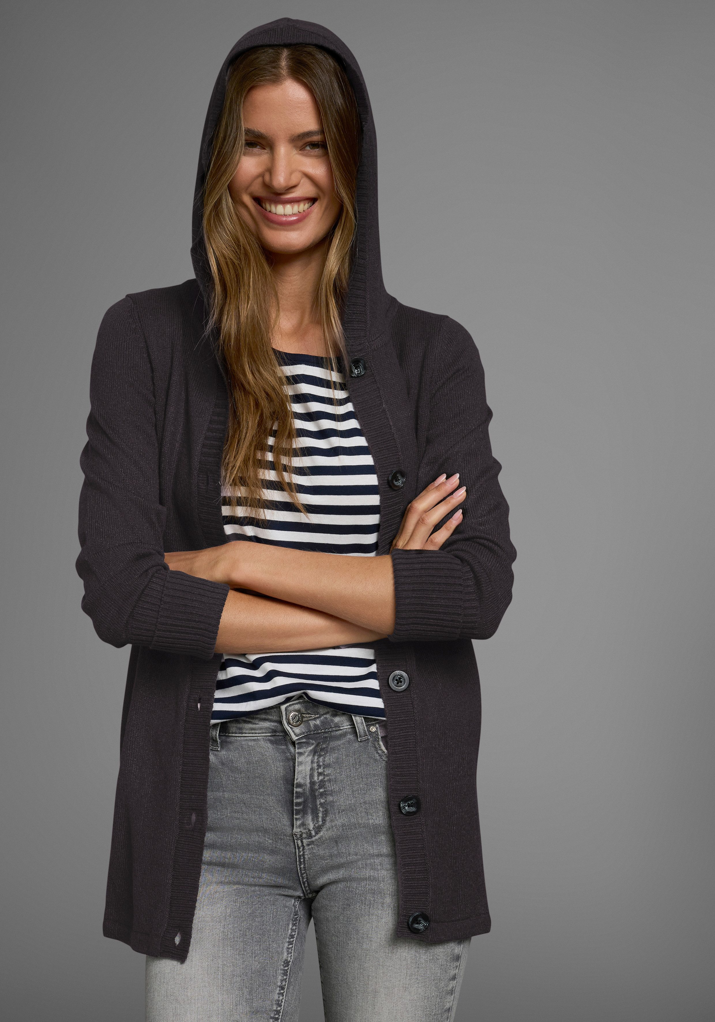 Flashlights Kapuzenstrickjacke (Packung, 2-tlg., 2er-Pack) zum Knöpfen - im Set