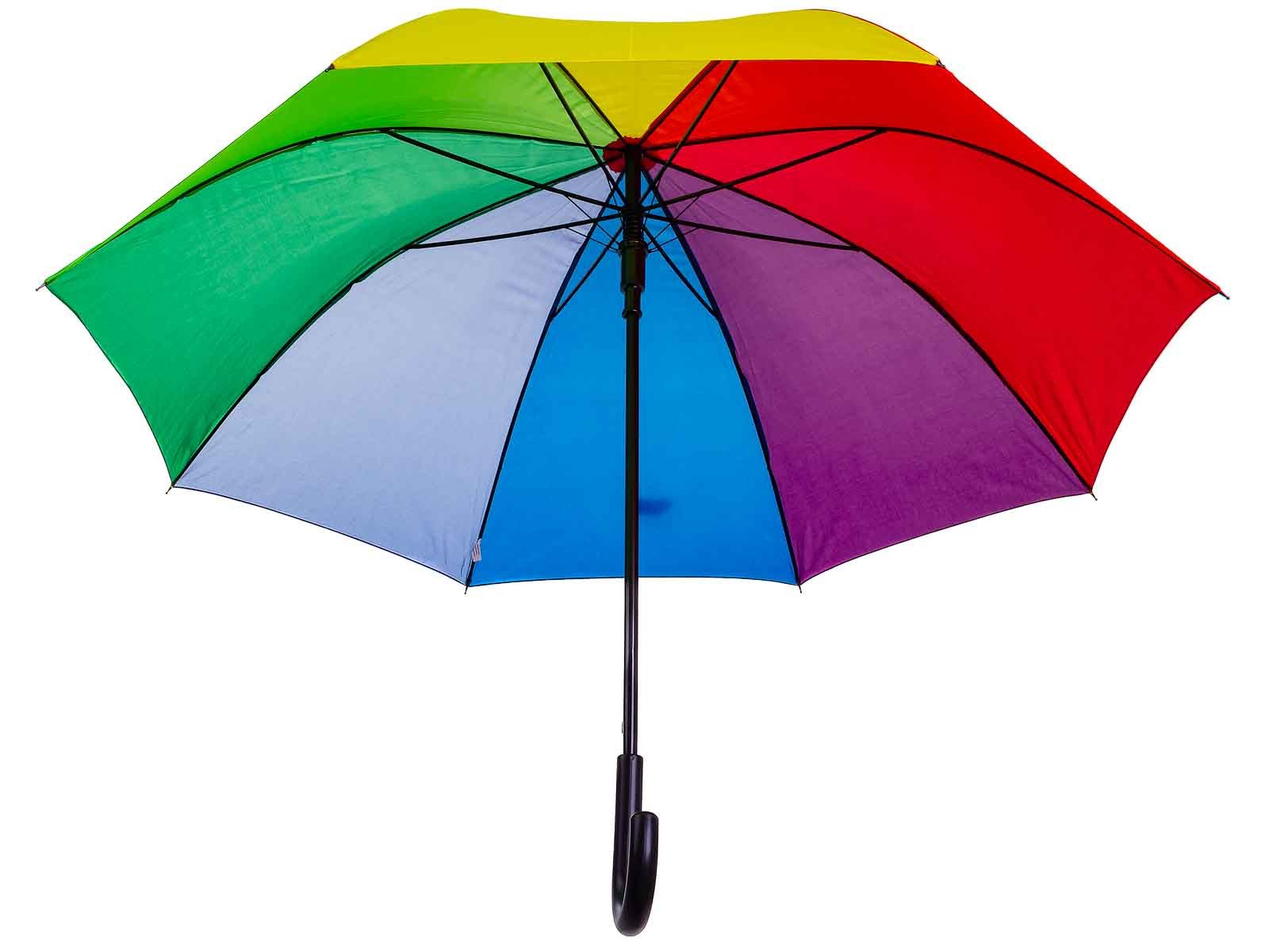 HAPPY RAIN Stockregenschirm Golf AC Stockschirm Manual Partnerschirm Ø ca. 110 cm uni, leicht