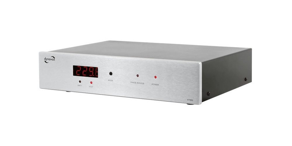 Dynavox HiFi-Steckdosenleiste X7000 - Netzfilter für ungetrübten Hörgenuss Mehrfachsteckdose 6-fach (Eingebauter Sicherungsautomat 10 A), 4x gefiltert, 2x ungefiltert