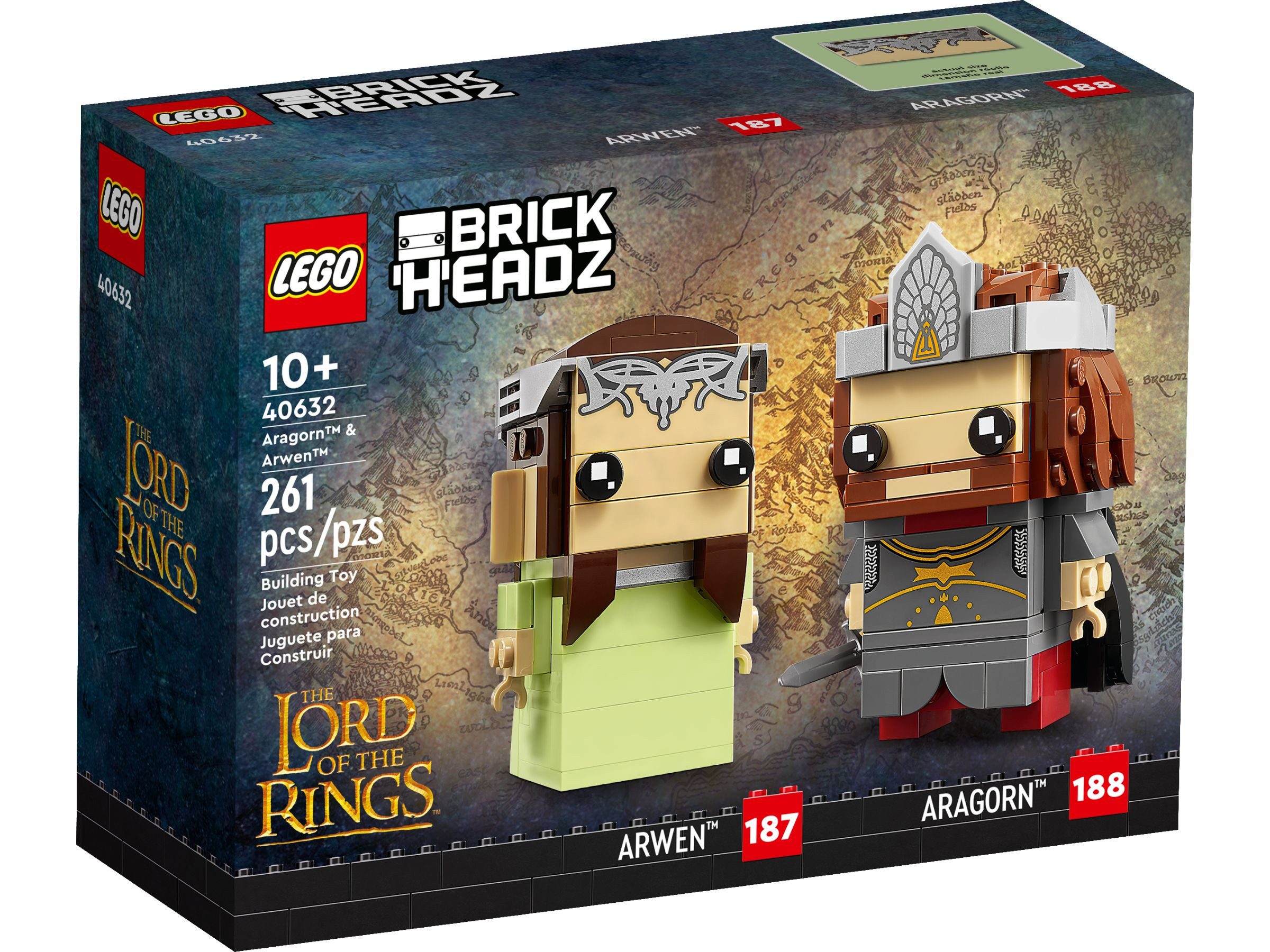 LEGO® BrickHeadz 40632 Aragorn™ und Arwen™ Konstruktionsspielsteine