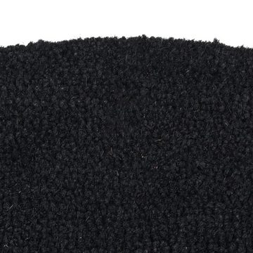 Fußmatte Fußmatte Schwarz Halbrund 60x90 cm Kokosfaser Getuftet, vidaXL, Andere