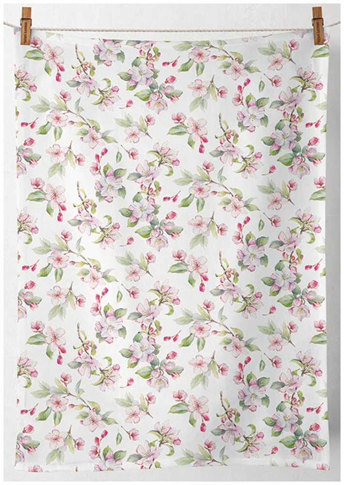 Ambiente® Geschirrtuch Spring blossom, (1-tlg., 1-teilig), Geschirrtücher ca.50x70cm Baumwolle