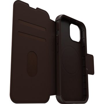 Otterbox Flip Case Strada Hülle für Apple iPhone 15 für MagSafe, stoßfest, sturzsicher,Premium Lederfolio, 3x getestet nach Militärstandard