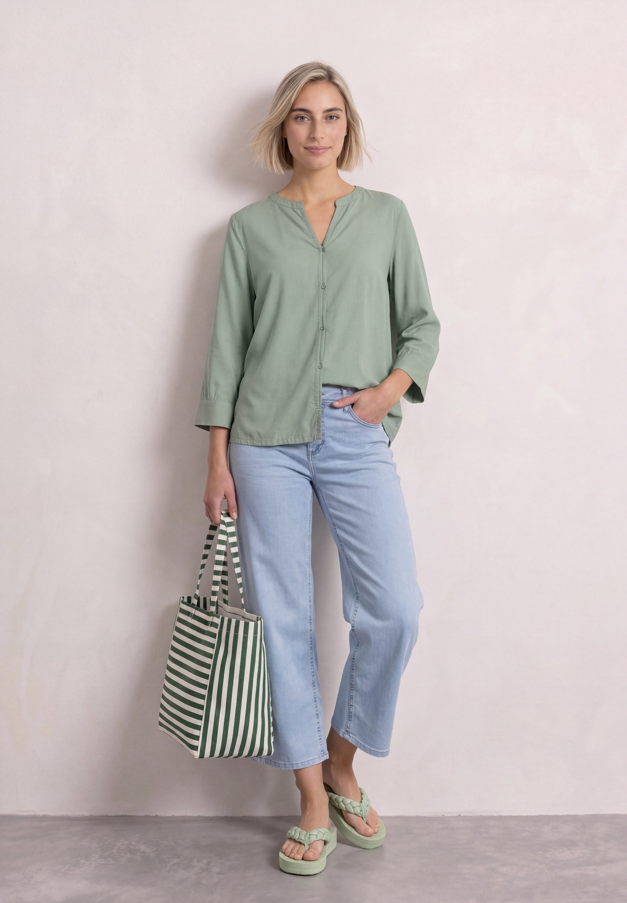 STREET ONE Shirtbluse mit 3/4 Ärmeln