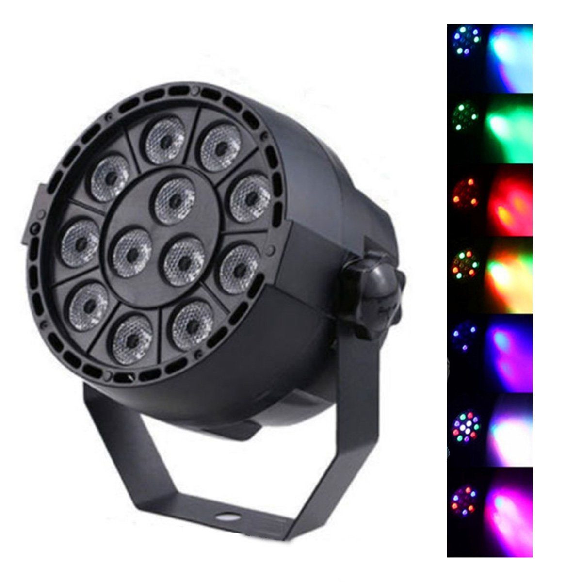 Fernbedienung, LED-Scheinwerfer, 18W Partylicht Discolicht 12 RGBW DOPWii mit LED