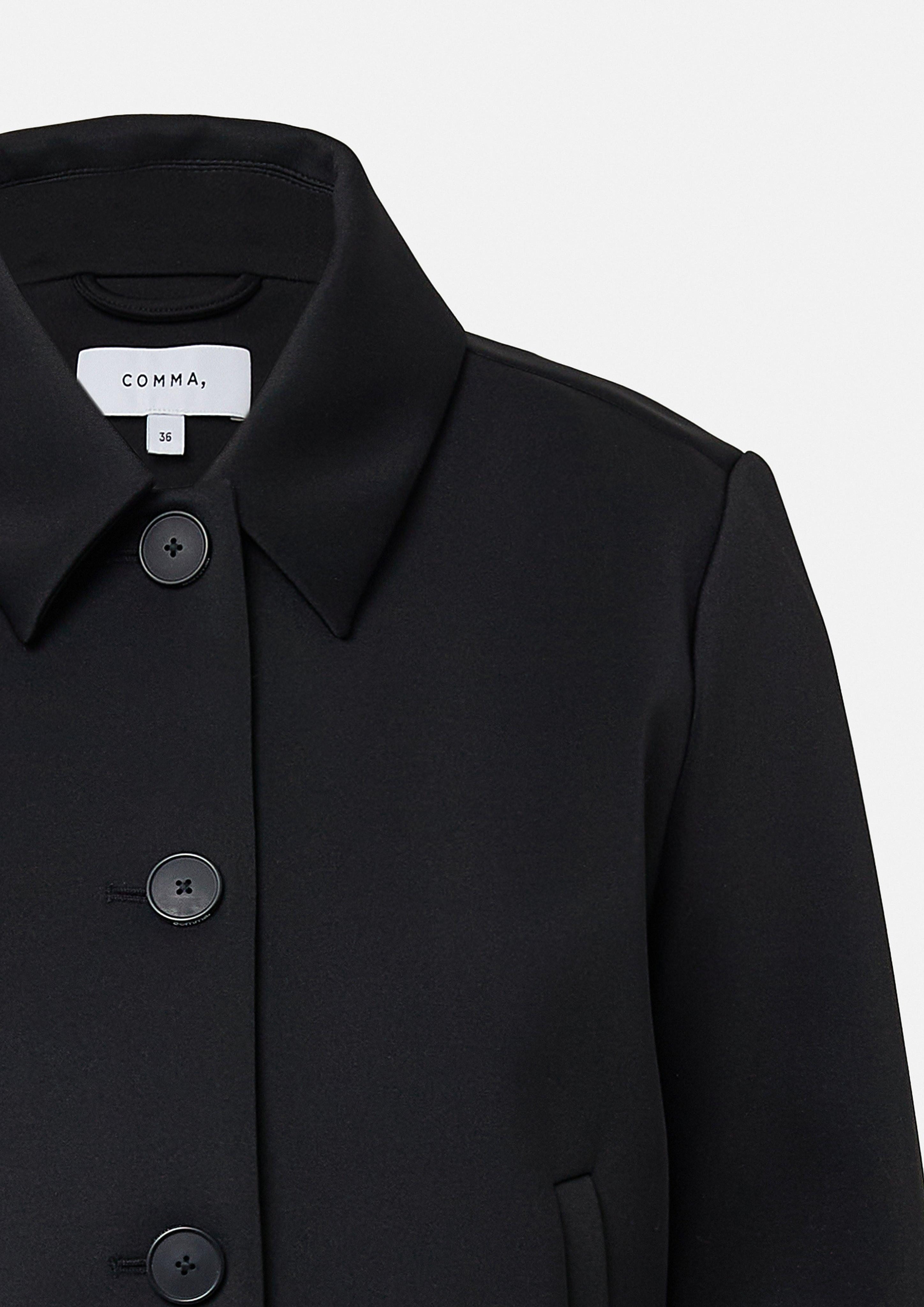 Blusenblazer Scuba-Jacke im Boxy Fit