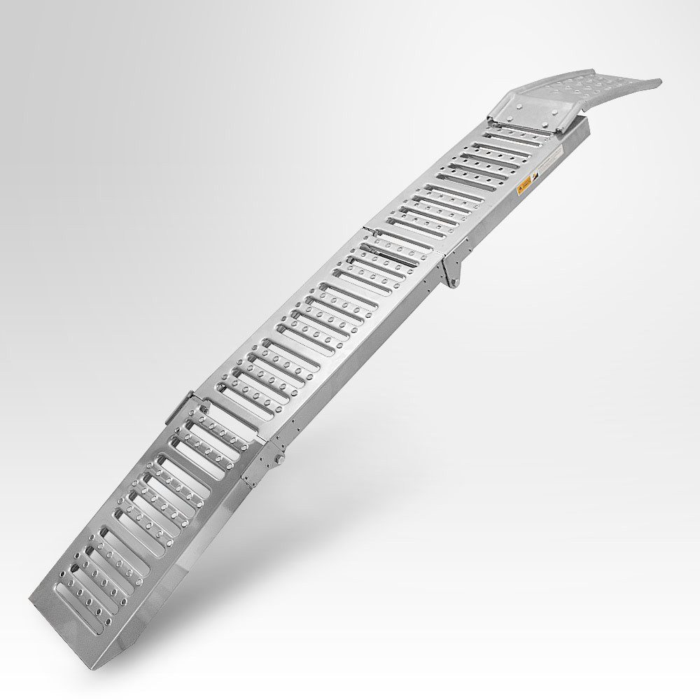 Bituxx Auffahrrampe 2x Auffahrrampen / Servicerampe / 2200Kg / klappbar Silber (Spar-Set, 2-St., MS-11363) – Bild 5 von 5