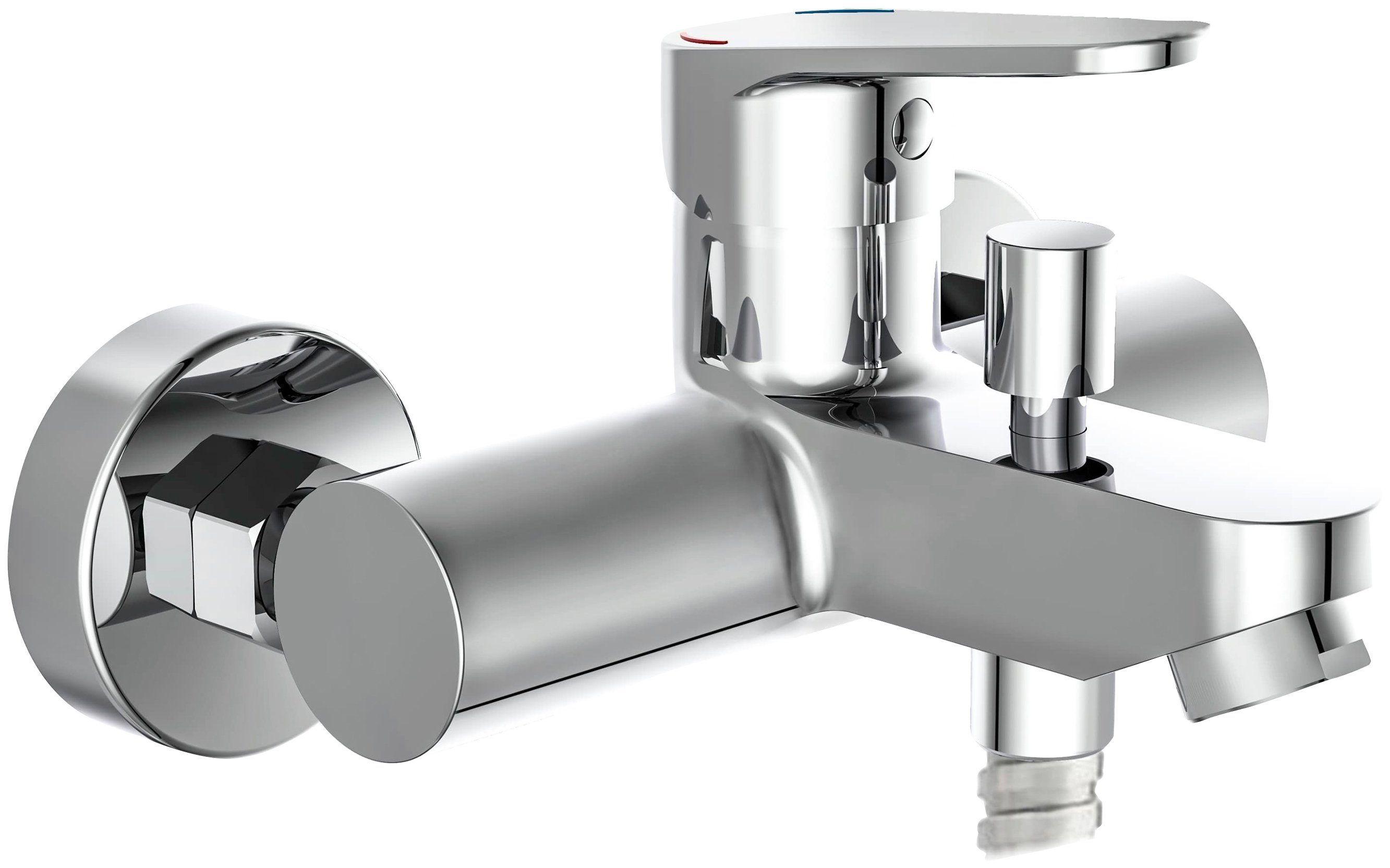 Schütte Wannenarmatur Futura Mischbatterie Badewanne, Wasserhahn Bad, Wannenarmatur in Chrom