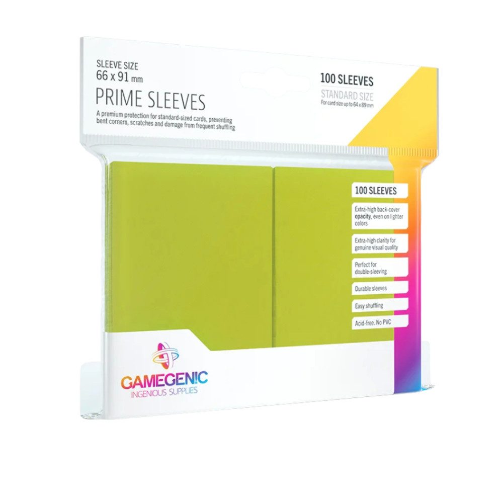 Gamegenic Sammelkarte - Prime Sleeves Standard Size (100) Hellgrün