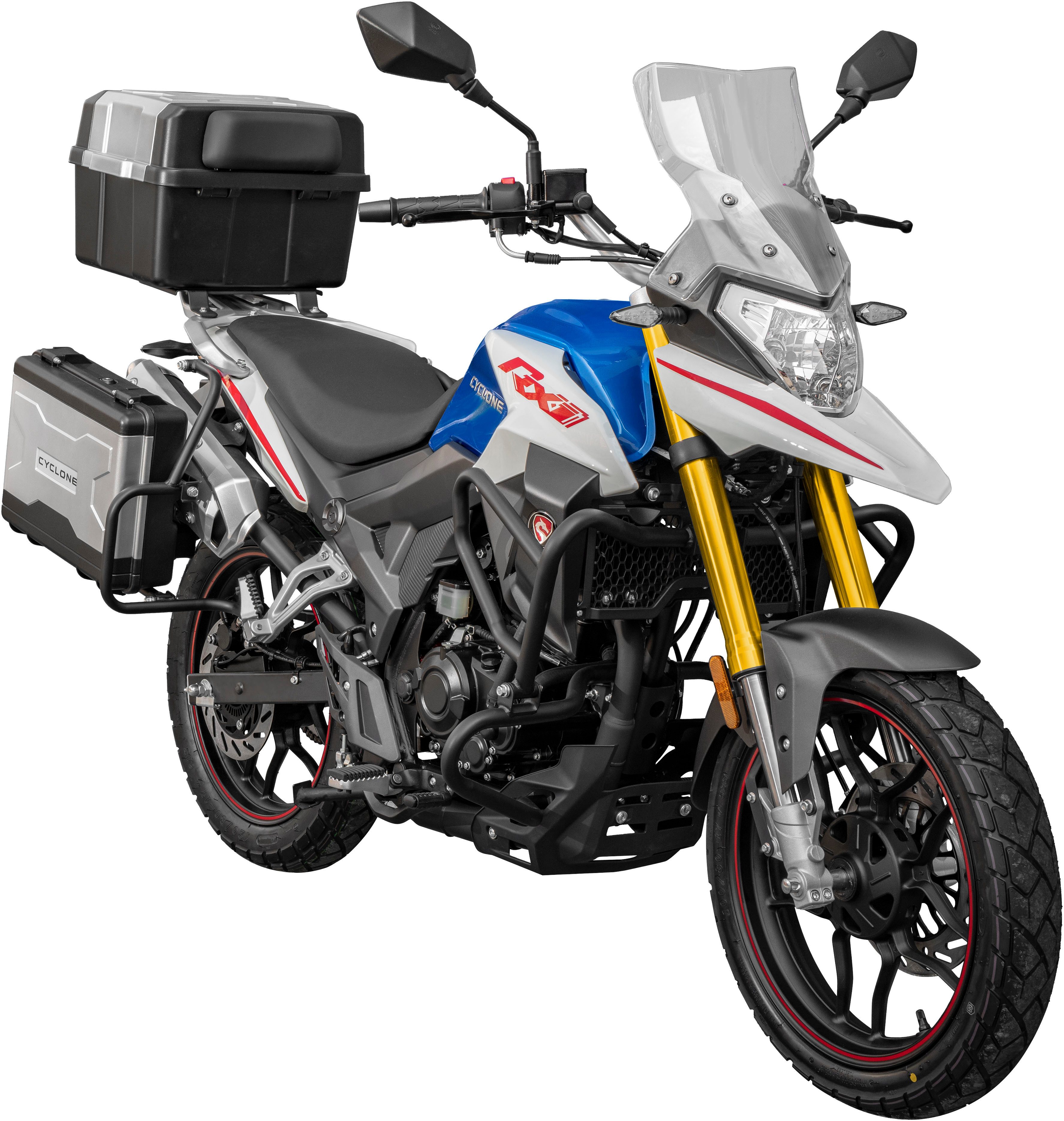 Cyclone Motorrad RX1 Pro, 125, E5+, Adventure, 124 ccm, 99 km/h, Euro 5+, 11 kW, 15 PS, ABS, 125er Adventure, digitales Cockpit