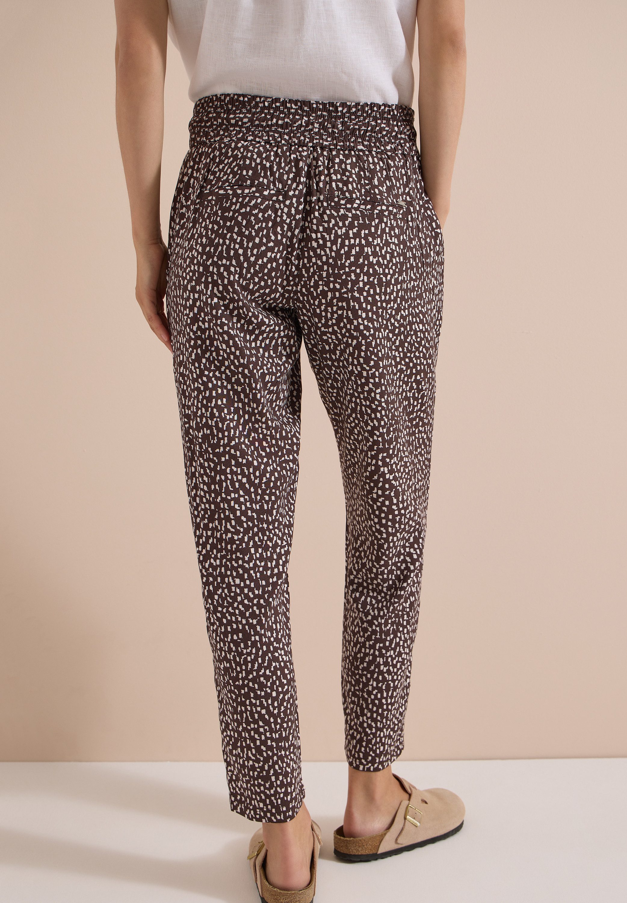 CECIL 7/8-Hose Style Chelsea Sommerhose, grafisches Muster, Elastikbund