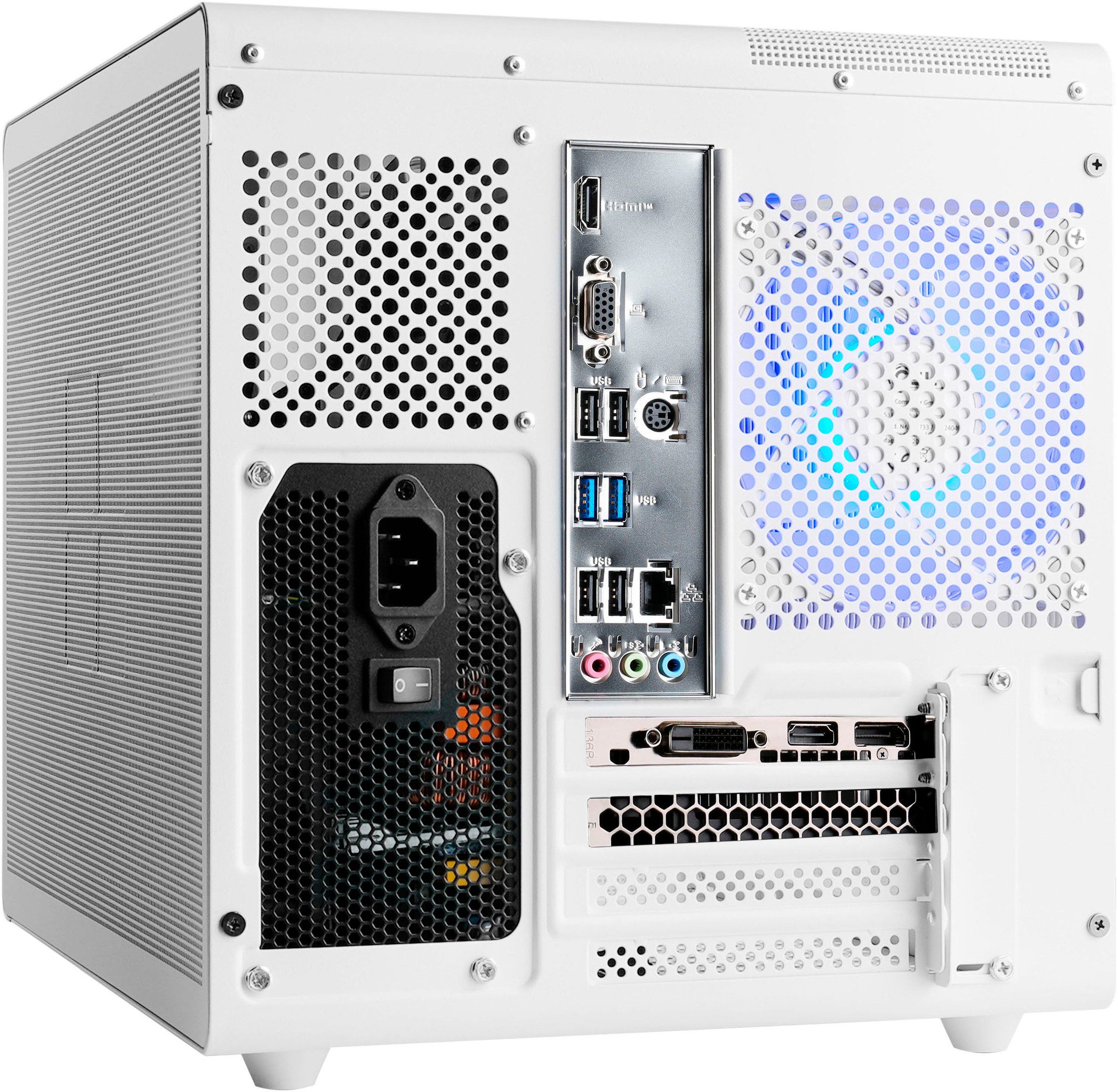 CSL Cube V24143 PC (Intel Core i3 14100F, GeForce RTX 3050, 16 GB RAM, 500 GB SSD, Luftkühlung)