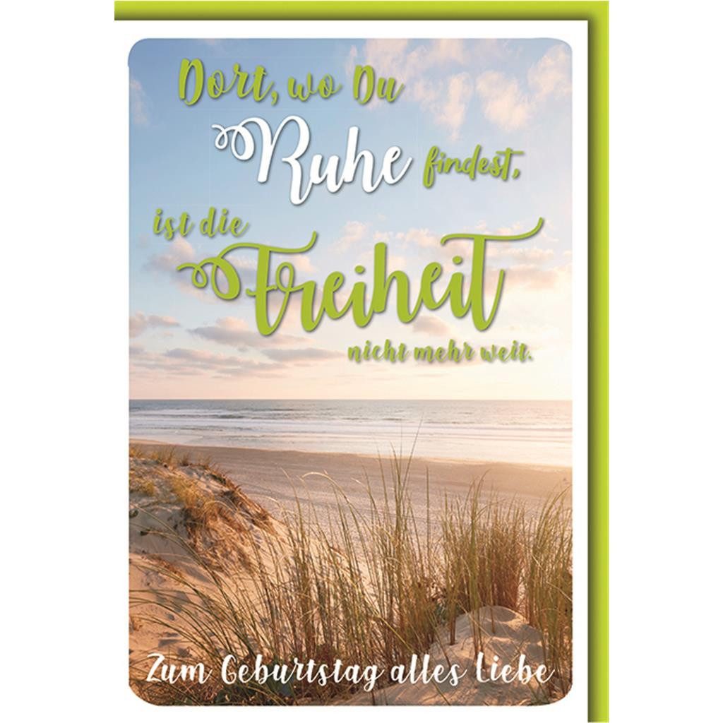 Verlag Dominique Grußkarten Geburtstag - La Vida - Glückwunschkarte im Format 11,5 x 17 cm mit Ums