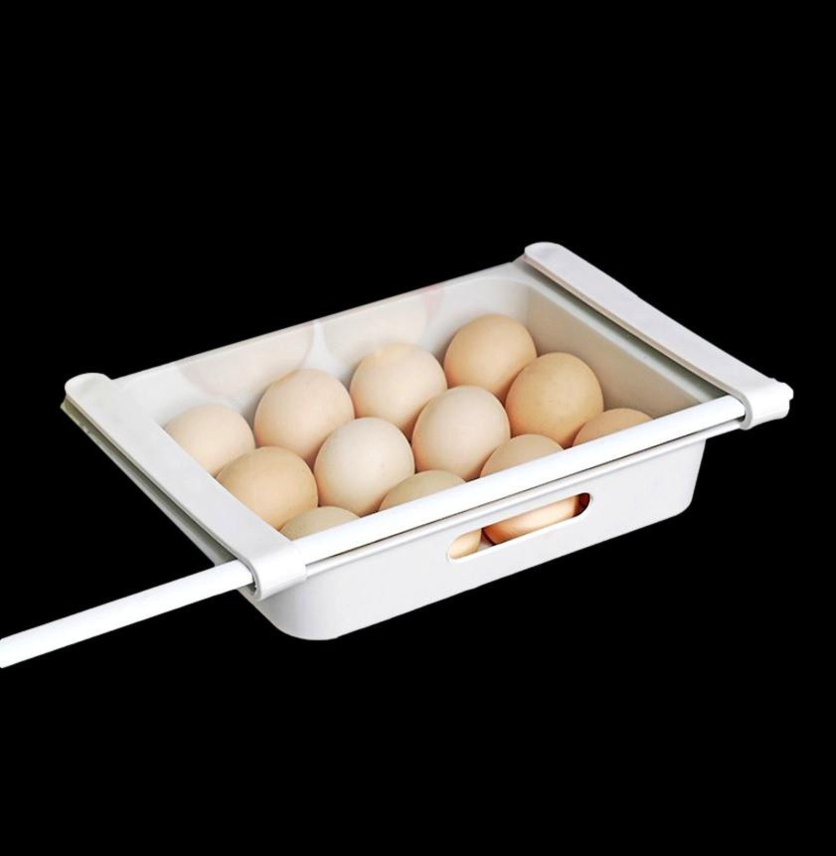 BAYLI Pizzaschneider 2er Pack Eierbehälter Kühlschrank Kühlschrank Eierablage für Organizer