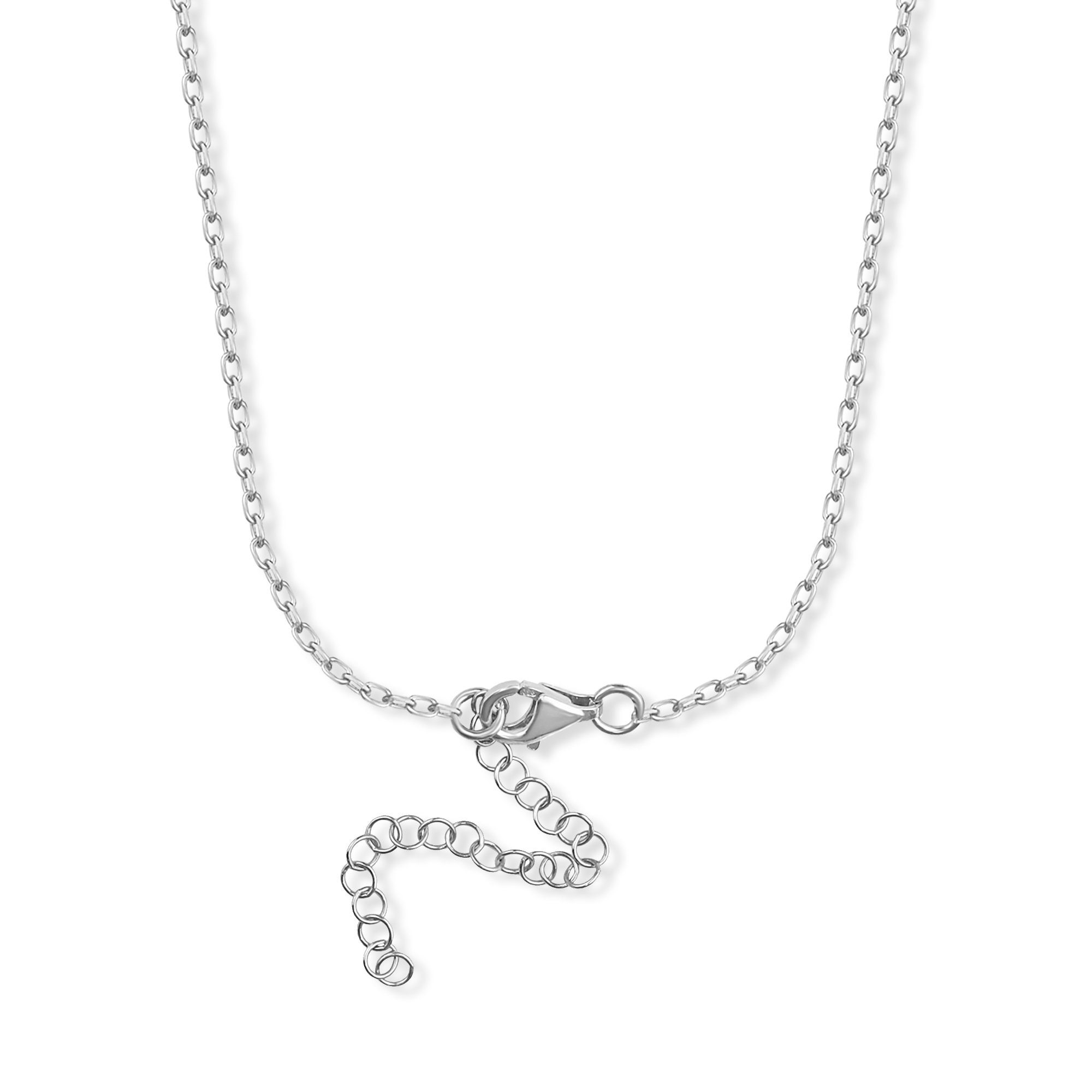 dKeniz Kette mit Anhänger 925/- Sterling Silber rhodiniert Kreis Plättchen günstig online kaufen
