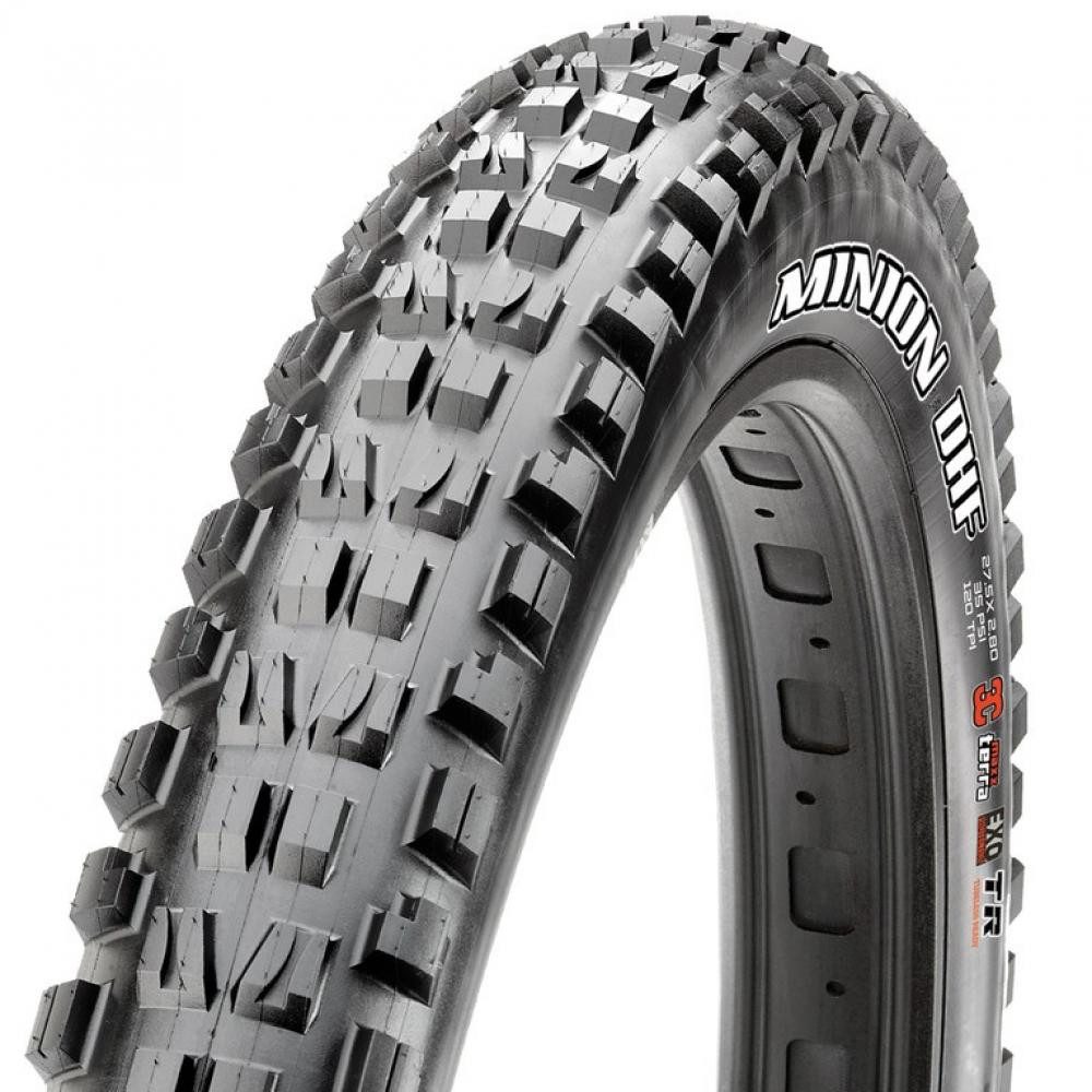 Maxxis Fahrradreifen Maxxis Reifen Minion DHF+ 27.5x2.80 Zoll 71-584 schwarz TLR faltbar