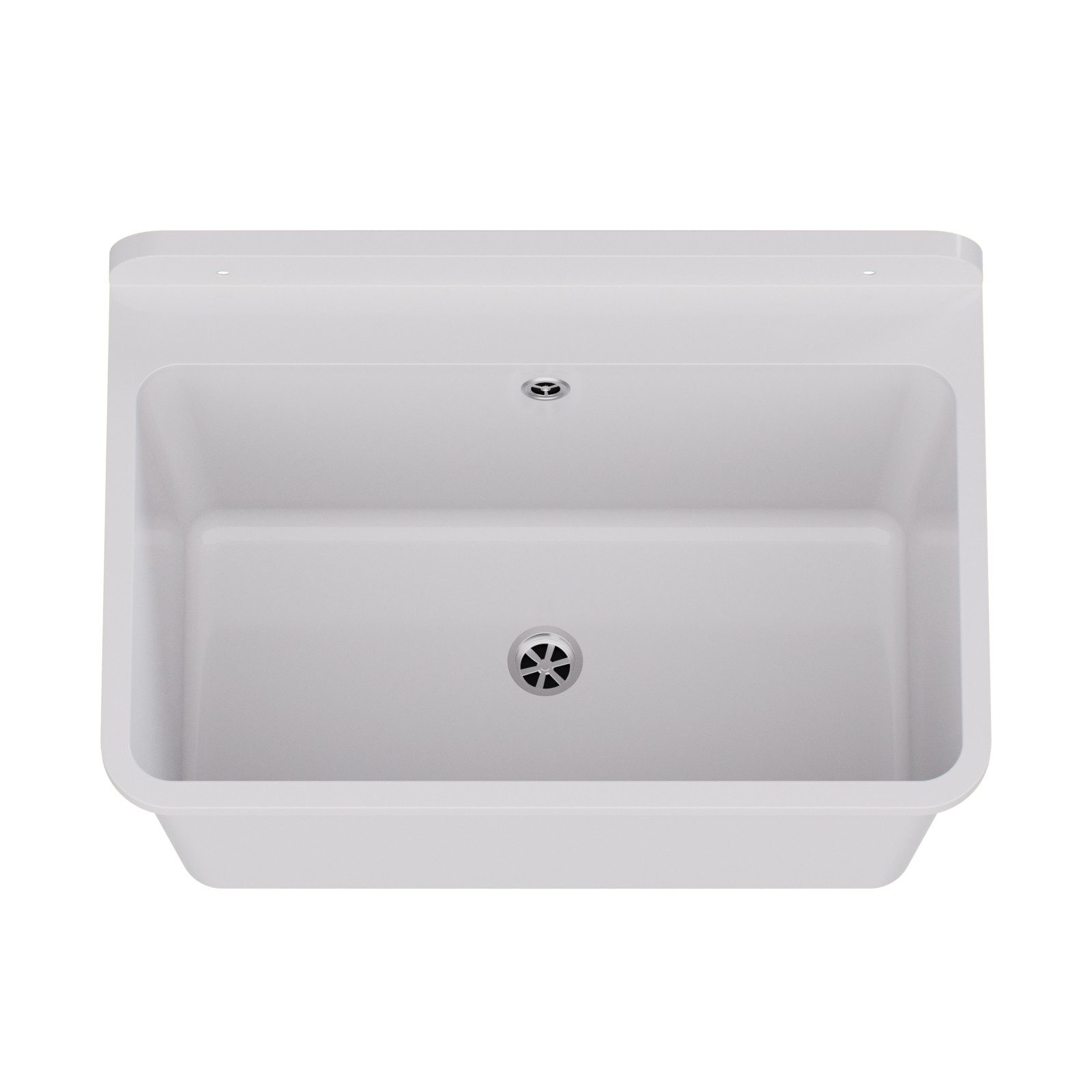 QLS Küchenspüle LARGE, Kunststoff-Spülbecken, 61x41 cm Ausgussbecken Spülbe günstig online kaufen