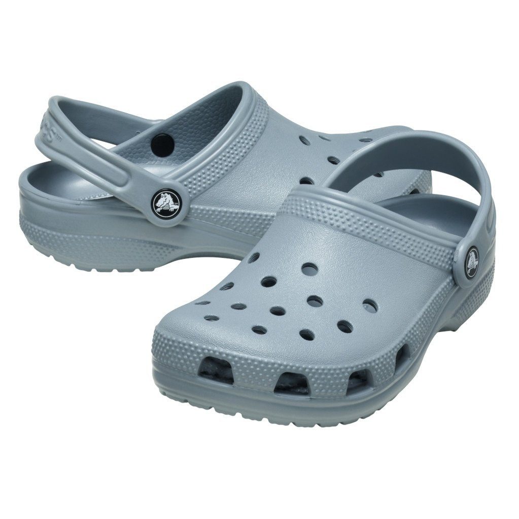Crocs Sandale Classic Clog K grau Kinder Badeschuh