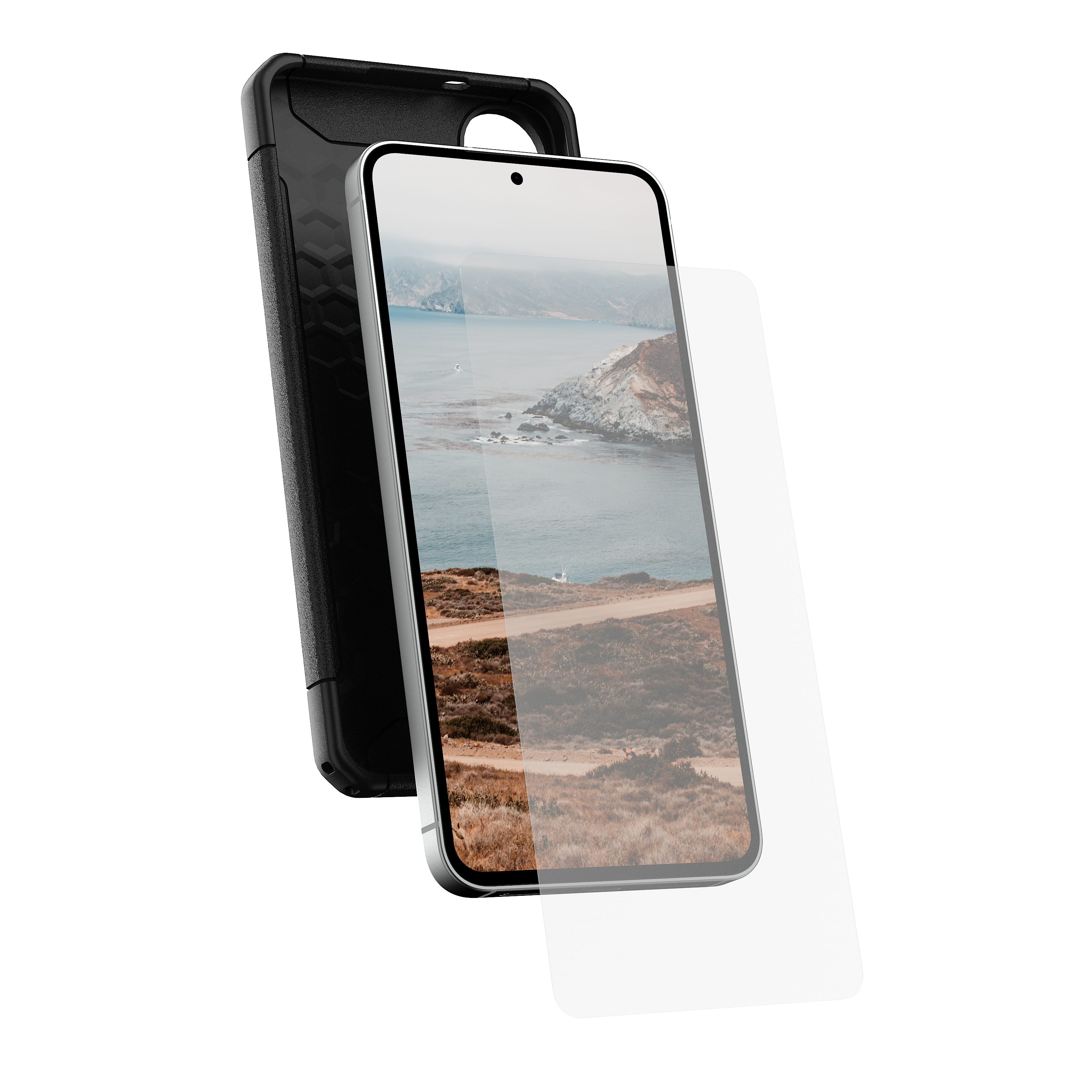 Urban Armor Gear Displayschutzglas Tempered Glass Displayschutz für das Samsung Galaxy S26 FE, Anti-Fingerabdruck, kratzfest, 2x gehärtetes Glas