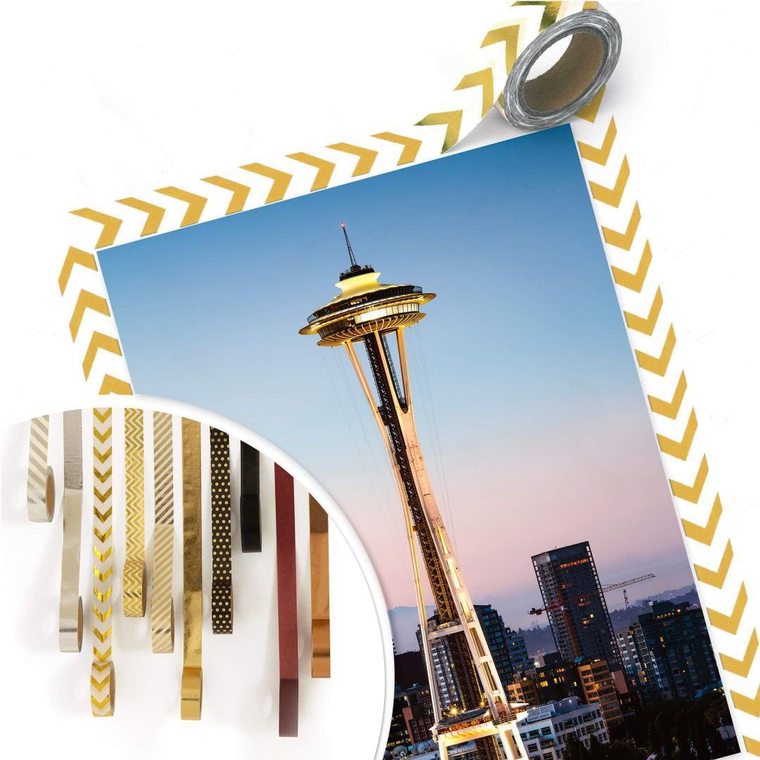 Wall-Art Poster Space Needle Bild, Städte Wandposter Poster, Seattle, (1 St), Wandbild