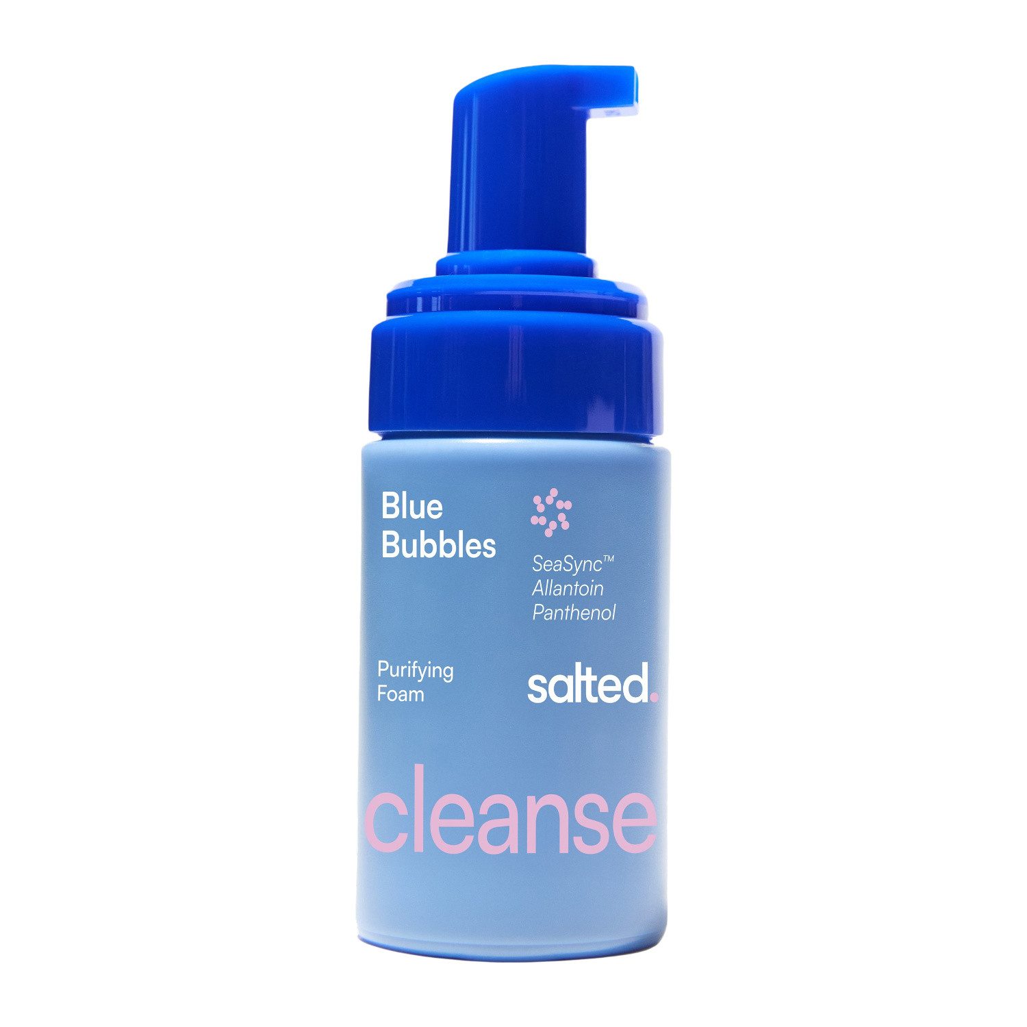 salted. Gesichts-Reinigungsschaum Porentiefer Reinigungsschaum Blue Bubbles, Reinigungsschaum, frisches Hautbild, Panthenol