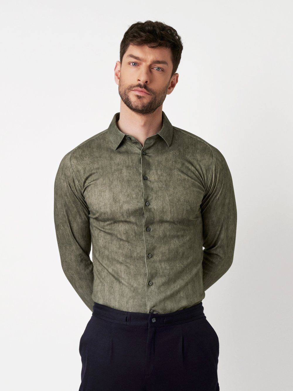 DESOTO Businesshemd Casual Kent mit Kent Kragen