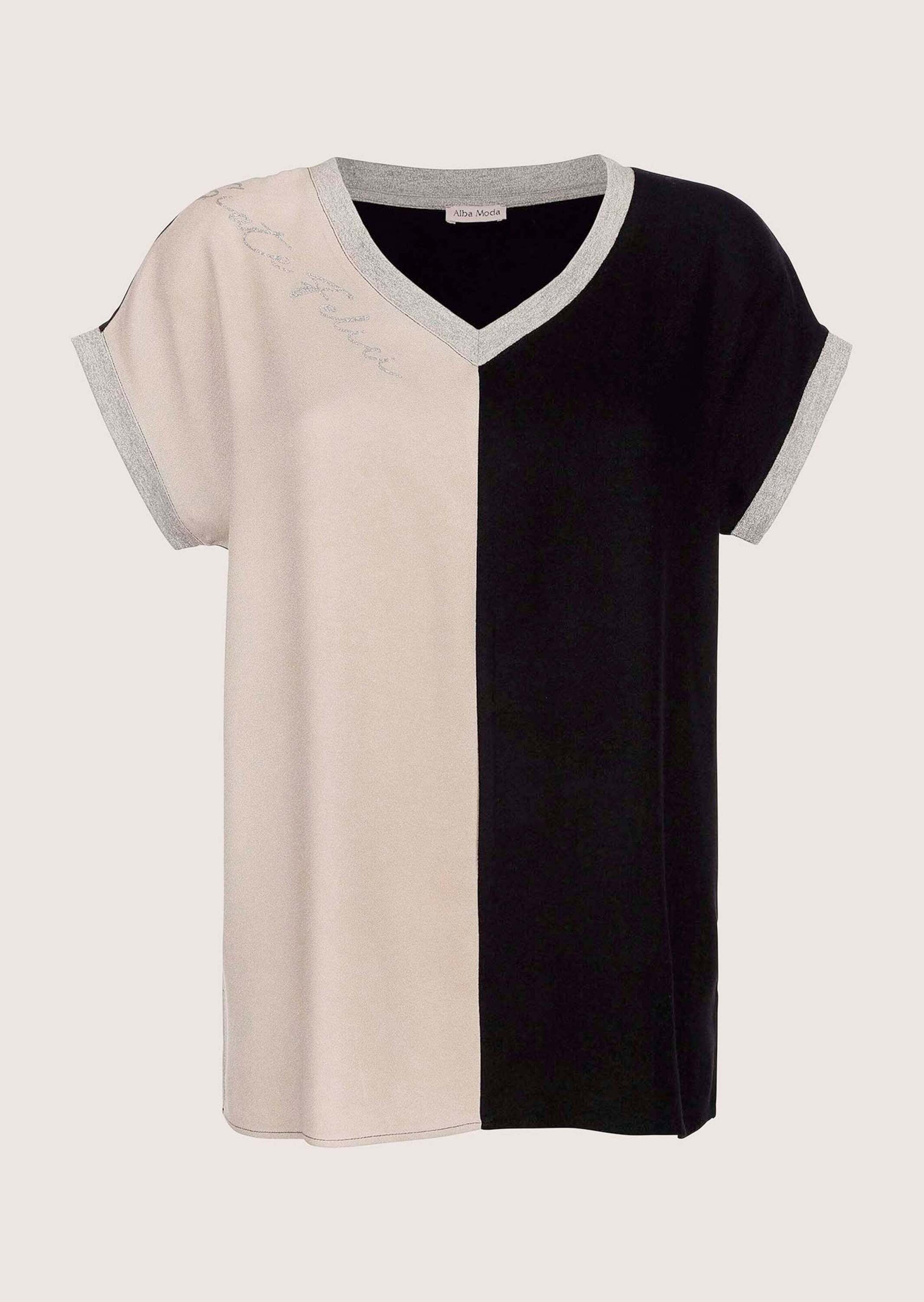 Print-Shirt Modernes Druckshirt mit Colorblocking