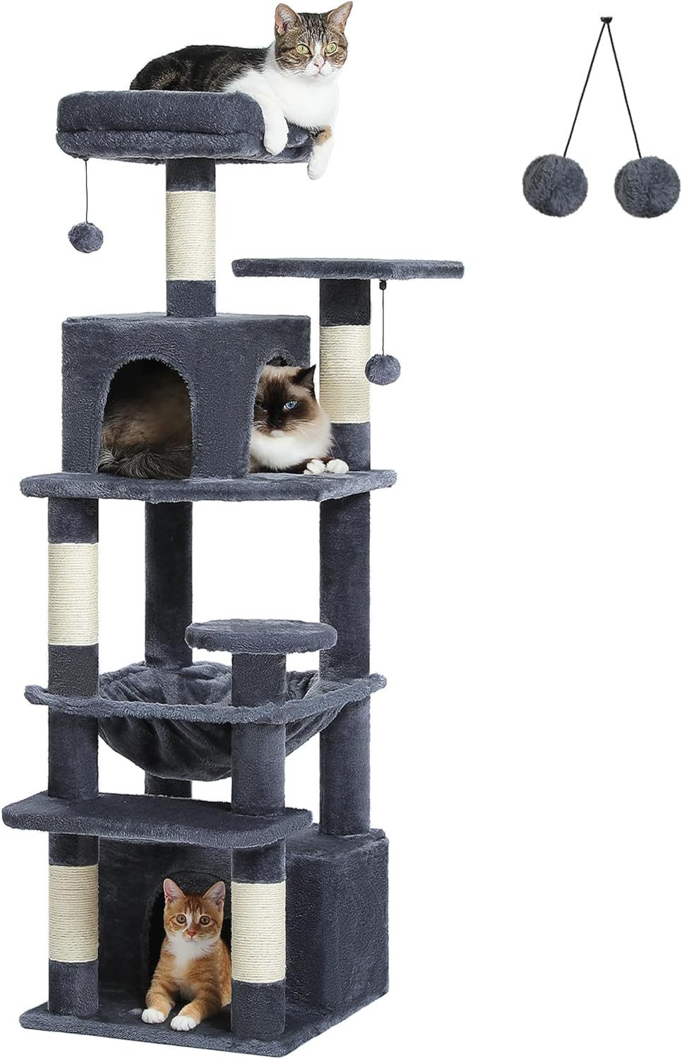 Purpurra Kratzbaum Katzenturm mit Hängematte und günstig online kaufen