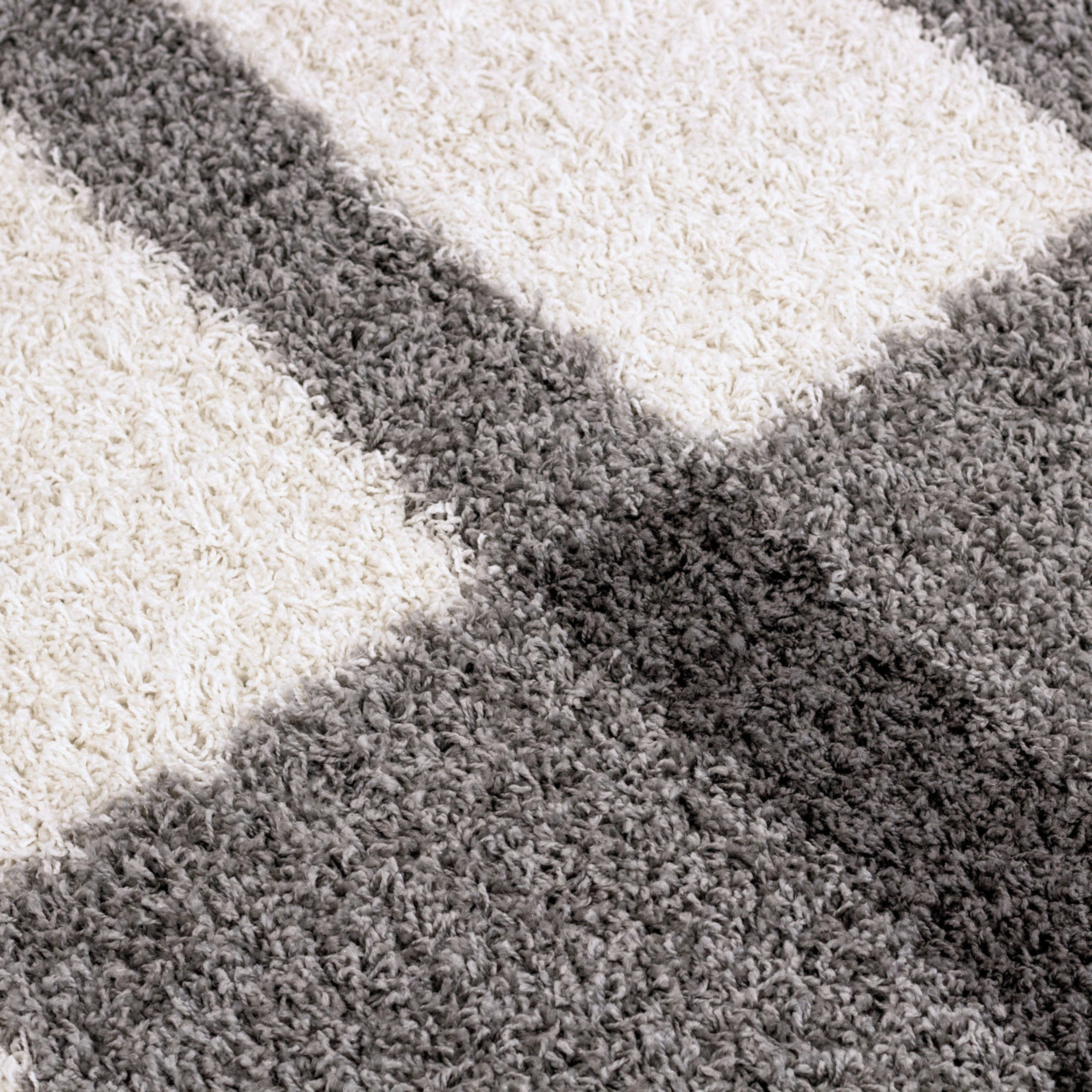 Ayyildiz Teppiche Hochflor-Teppich Gala Shaggy 2505, auch als Läufer und rund, rechteckig, Höhe: 30 mm, Langflor, alle Räume, Karo, Wohnzimmer – Bild 5 von 5